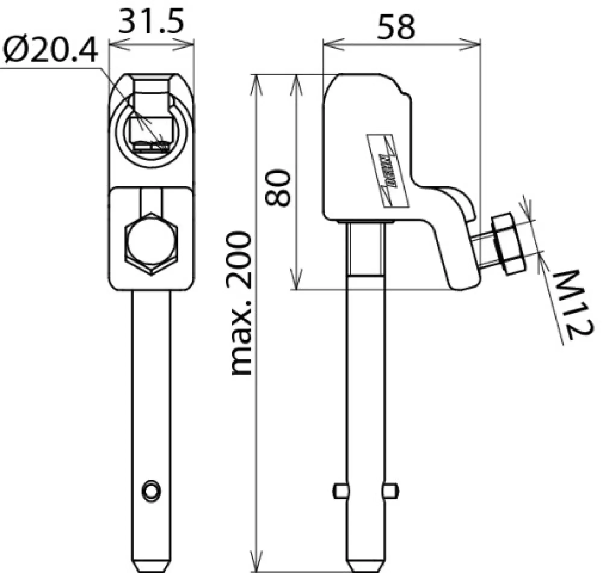 Dehn 772314 Ball head cap, 16-120mm², D=20mm (img_002) Dehn 772314 Ball head cap, 16-120mm², D=20mm (img_002)