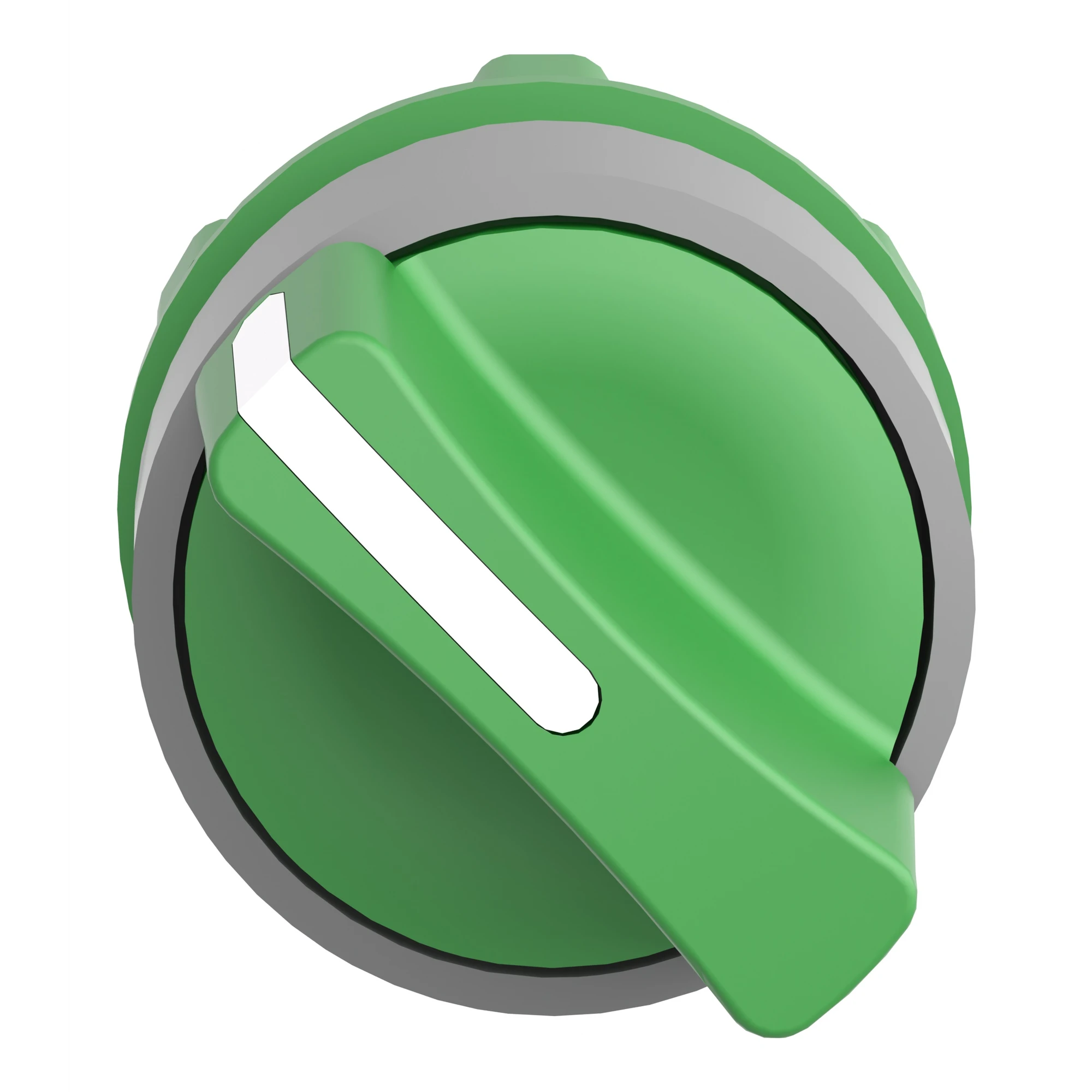 Schneider Electric ZB5AD403C0 Selector switch, front element, Harmony XB5, plastic, 22mm, light grey, green, 2 positions, momentary (img_002) Schneider Electric ZB5AD403C0 Selector switch, front element, Harmony XB5, plastic, 22mm, light grey, green, 2 positions, momentary (img_002)