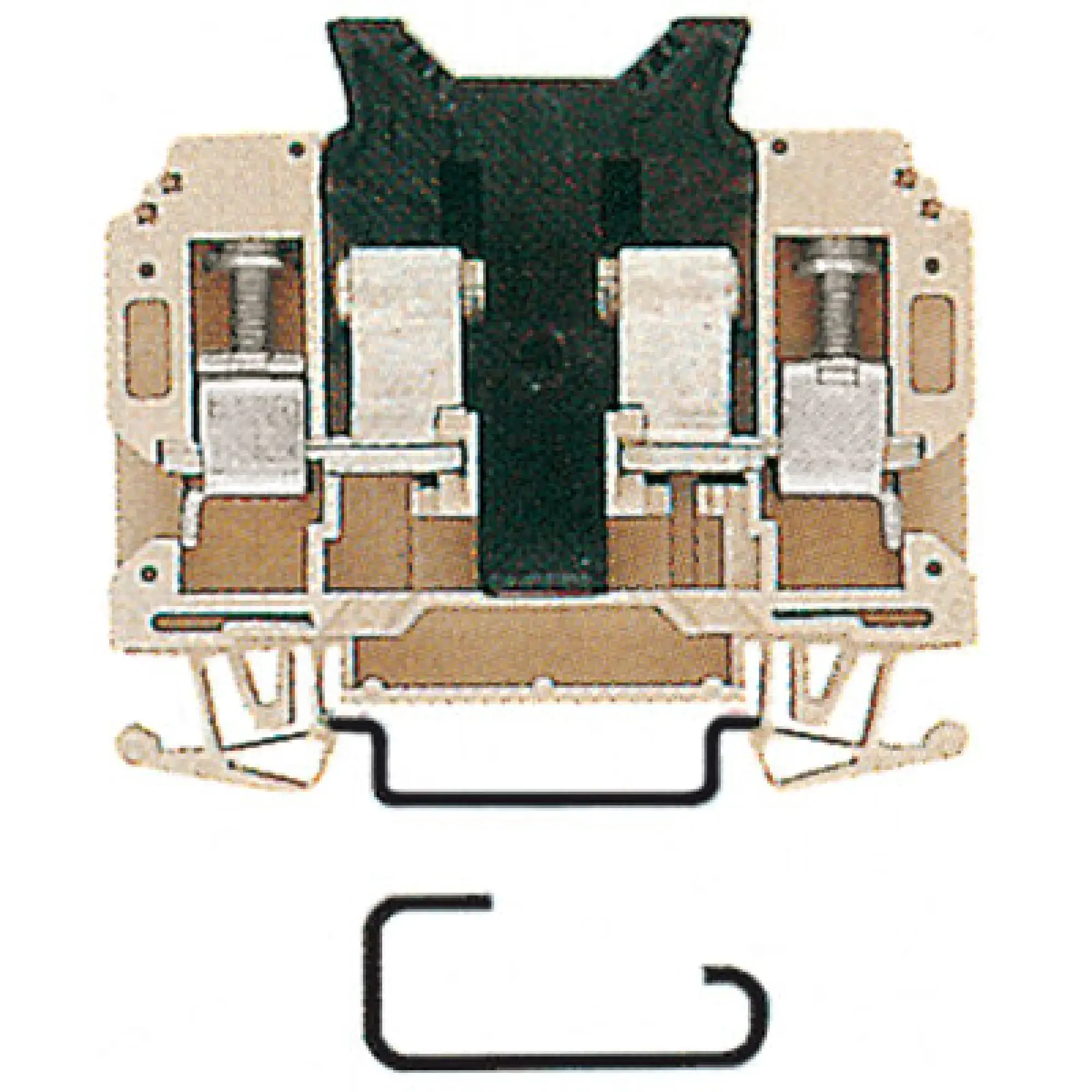 Weidmüller 9509620000 Fuse terminal, Screw connection, dark beige, 10 mm², 10 A, 440 V, Number of connections: 2, Number of levels: 1, TS 35 (img_001) Weidmüller 9509620000 Fuse terminal, Screw connection, dark beige, 10 mm², 10 A, 440 V, Number of connections: 2, Number of levels: 1, TS 35 (img_001)