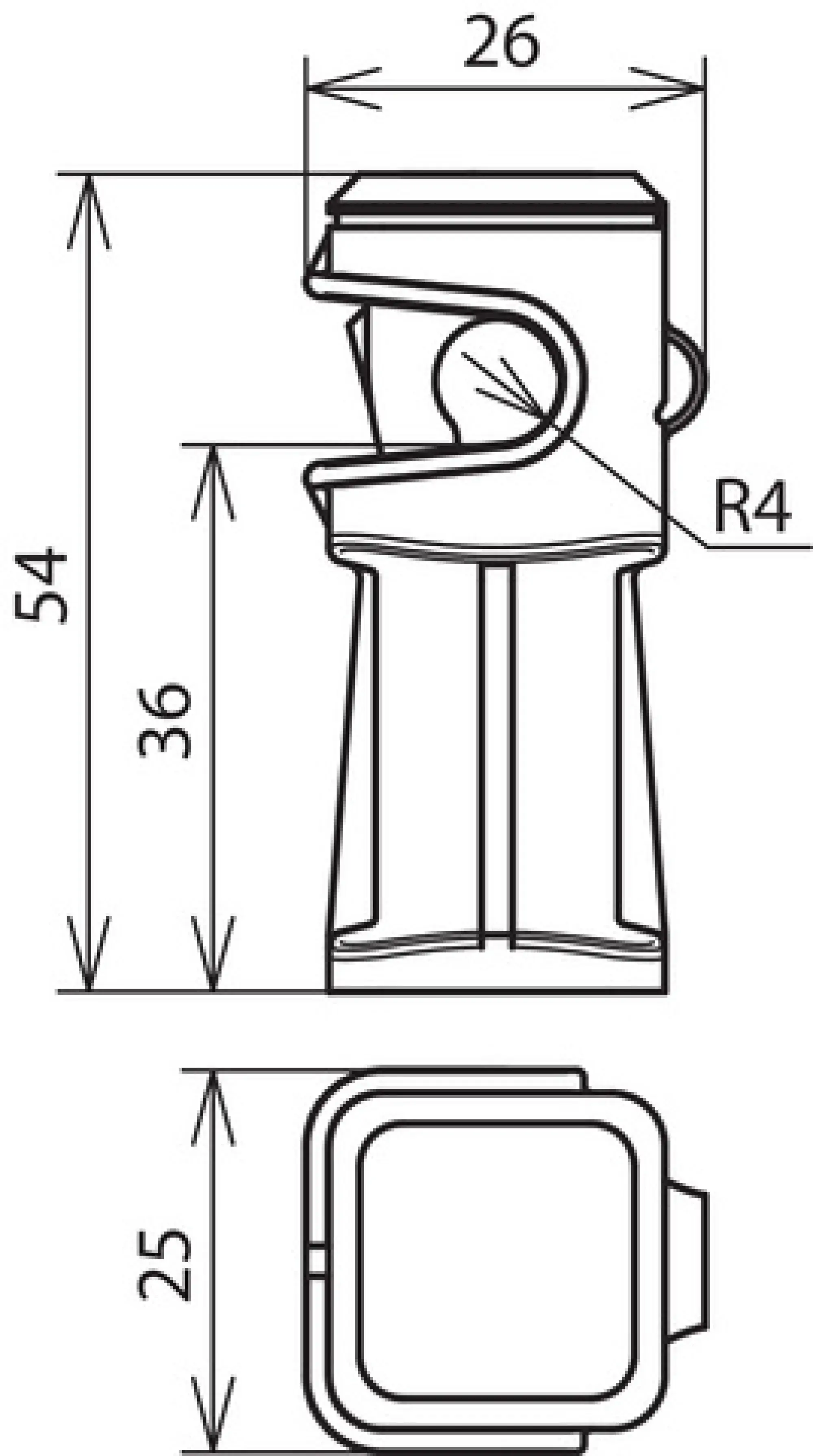 Dehn 204003 Conductor holder DEHNsnap plastic grey H 36mm f. Rd 8mm with M6 thread (img_002) Dehn 204003 Conductor holder DEHNsnap plastic grey H 36mm f. Rd 8mm with M6 thread (img_002)