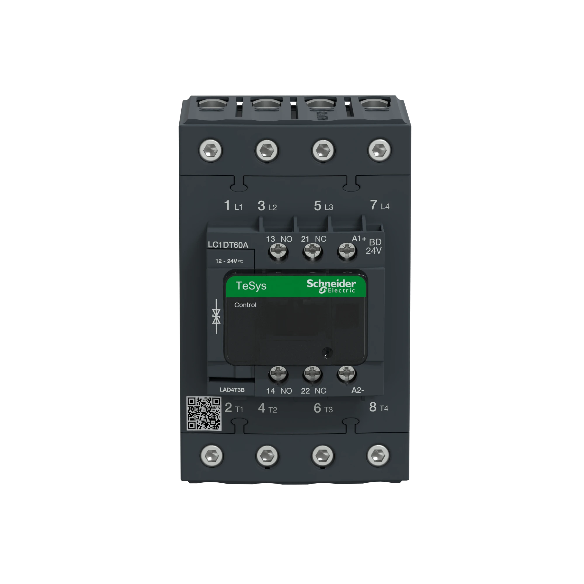 Schneider Electric LC1DT60ABD Power contactor, 4p+1NO+1NC, 60A/AC1, coil 24V DC (img_002) Schneider Electric LC1DT60ABD Power contactor, 4p+1NO+1NC, 60A/AC1, coil 24V DC (img_002)