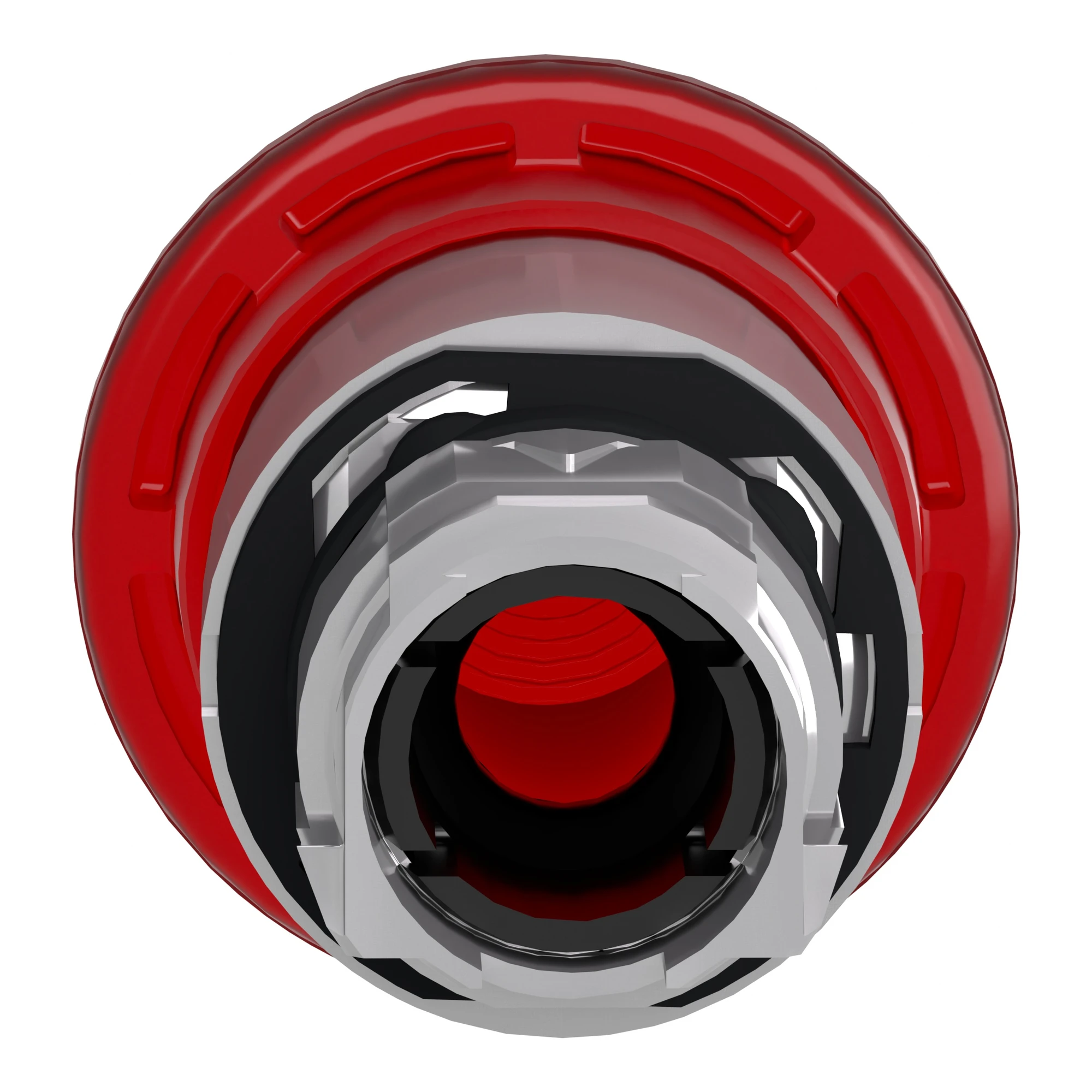 Schneider Electric ZB4BW443 Mushroom Pushbutton, Front Element, Harmony XB4, Metal, 22mm, Illuminated, Red, Mushroom 40mm, Momentary, for Universal LED (img_002)