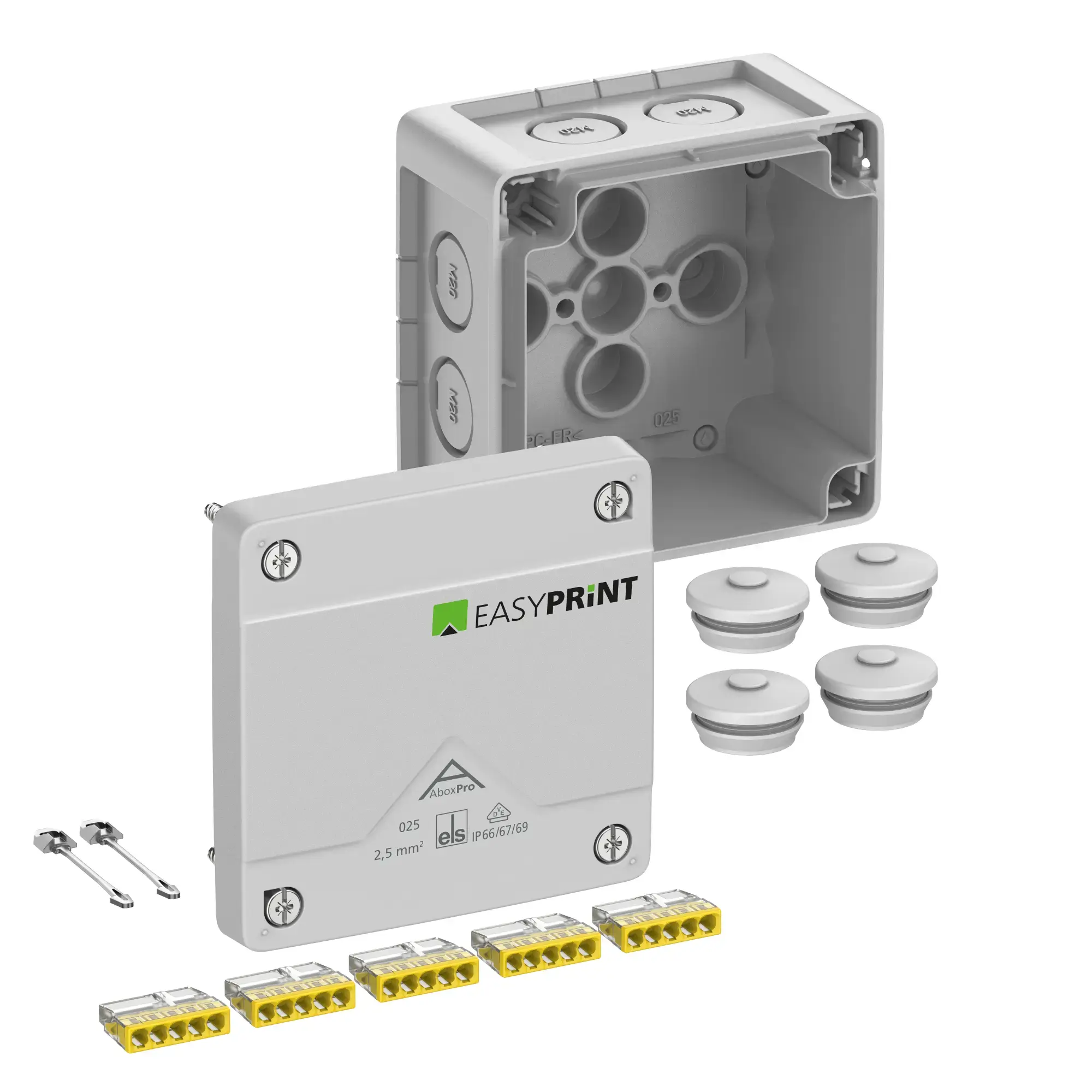 Spelsberg 402420EP Junction box, Type of protection IP66/IP67/IP69, max. 2,5², IK09, Protection class II, Ui 450V AC, Ui 450V DC, DLG, DNV, VDE, Halogen free (img_001) Spelsberg 402420EP Junction box, Type of protection IP66/IP67/IP69, max. 2,5², IK09, Protection class II, Ui 450V AC, Ui 450V DC, DLG, DNV, VDE, Halogen free (img_001)