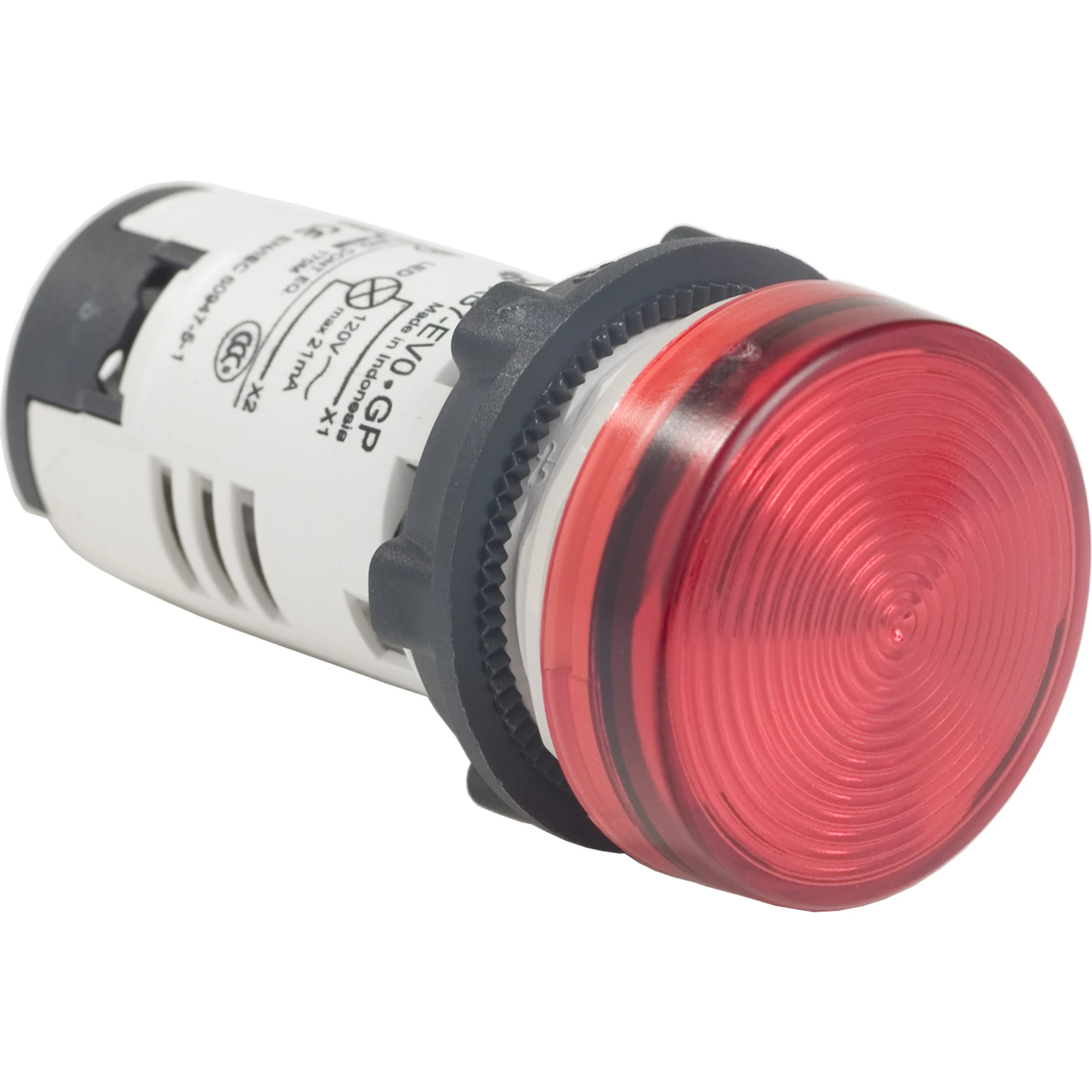 Schneider Electric XB7EV04GP Indicator light, Harmony XB7, Monoblock, Plastic, Ø22mm, Red, Integrated LED, 120V AC, Screw terminal (img_001) Schneider Electric XB7EV04GP Indicator light, Harmony XB7, Monoblock, Plastic, Ø22mm, Red, Integrated LED, 120V AC, Screw terminal (img_001)