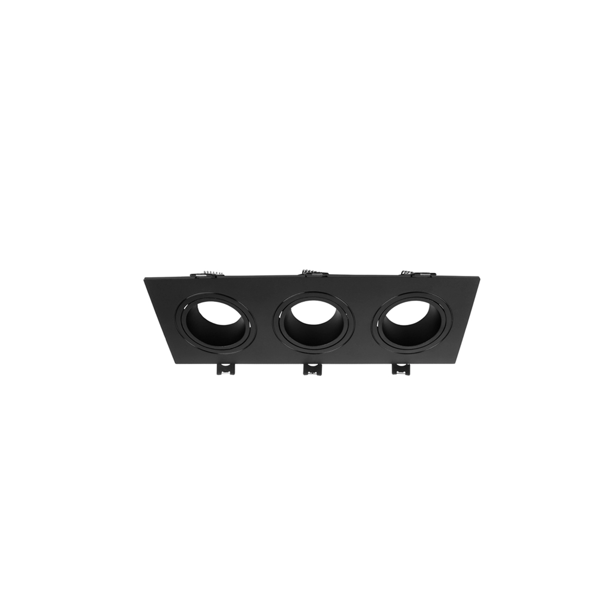 WSU Lights Triple Luminaire Perlo for MR16 black - 215x75mm