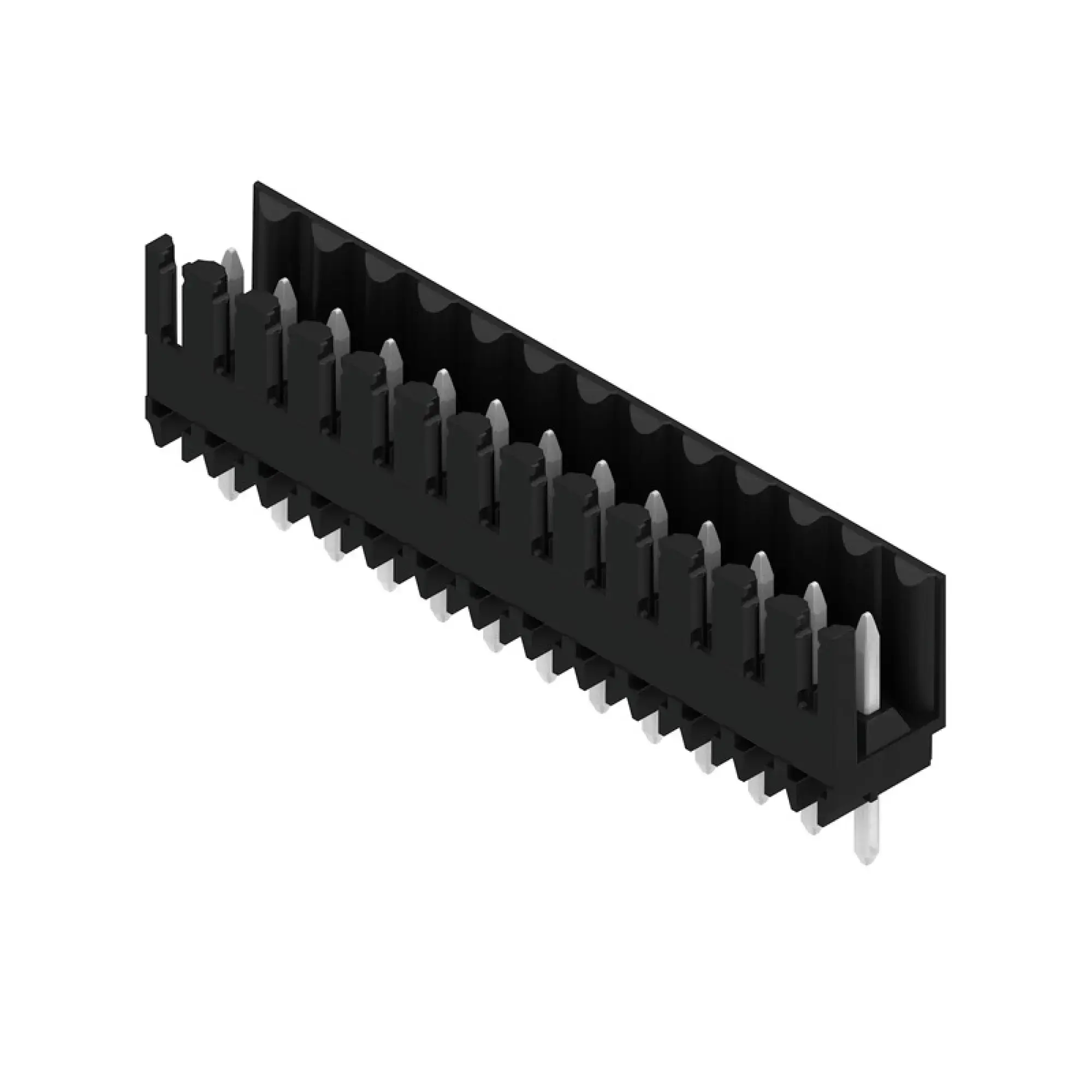 Weidmüller 1615990000 PCB connector (board connection), 160 V, 17 A, Pitch in mm: 3.50, Number of poles: 13, THT solder connection, Box (img_001)