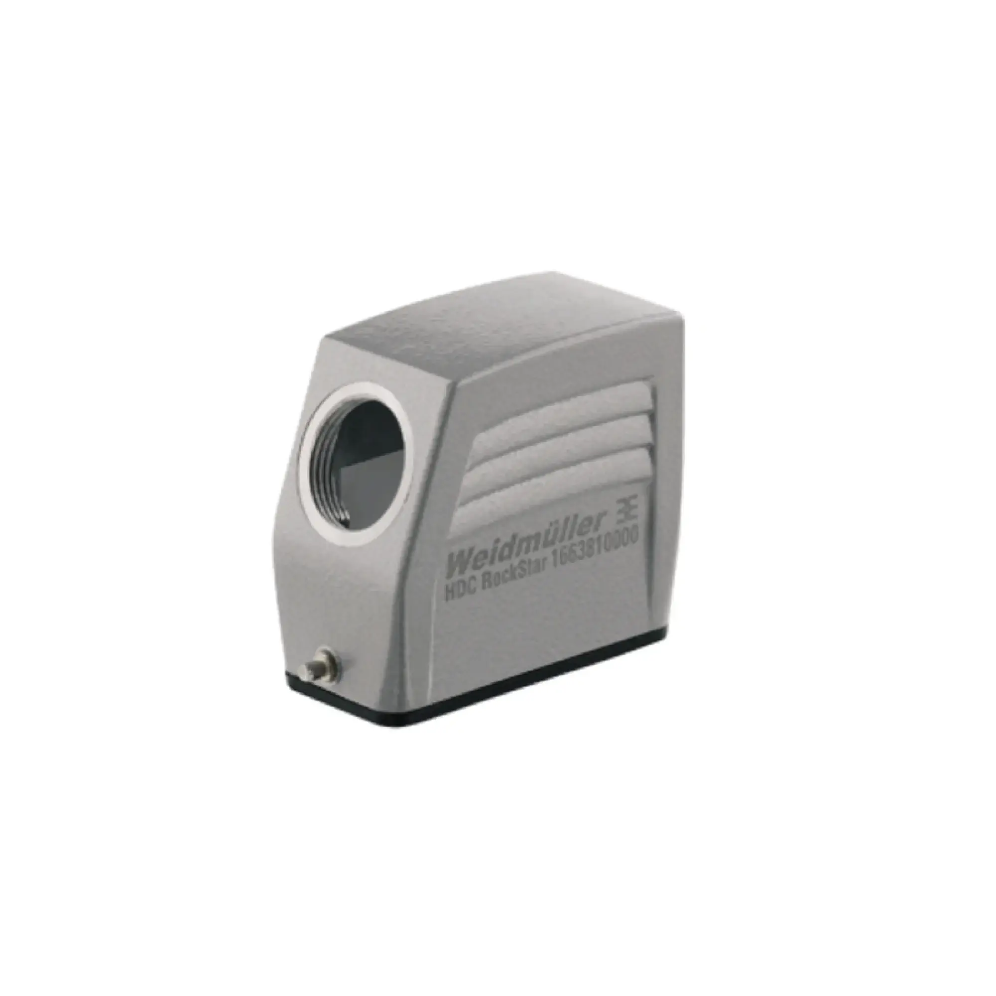 Weidmüller 1663810000 Housing (industry plug-in connectors), Cable entry from side, Plug housing, End-locking clamp, lower side, Size: 2, IP65 (in plugged condition) (img_001)