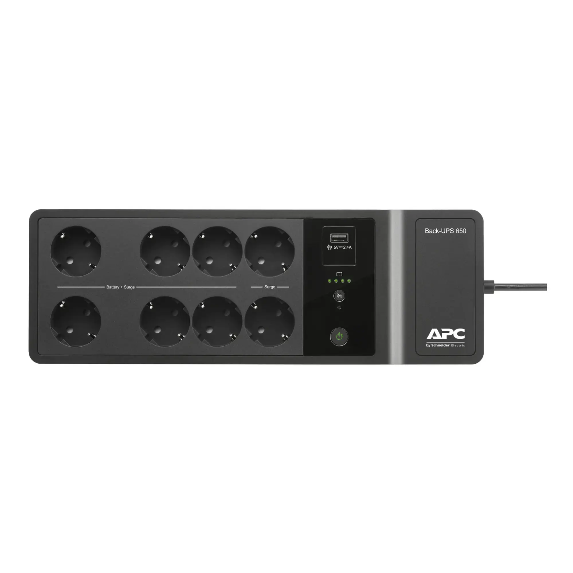 APC BE650G2-GR APC Back-UPS, 650VA/400W Boden-/Wandmontage, 230V, 8x CEE 7/3 Schuko-Steckdosen, USB Typ A Anschluss, vom Benutzer austauschbarer Akku (img_006) APC BE650G2-GR APC Back-UPS, 650VA/400W Boden-/Wandmontage, 230V, 8x CEE 7/3 Schuko-Steckdosen, USB Typ A Anschluss, vom Benutzer austauschbarer Akku (img_006)