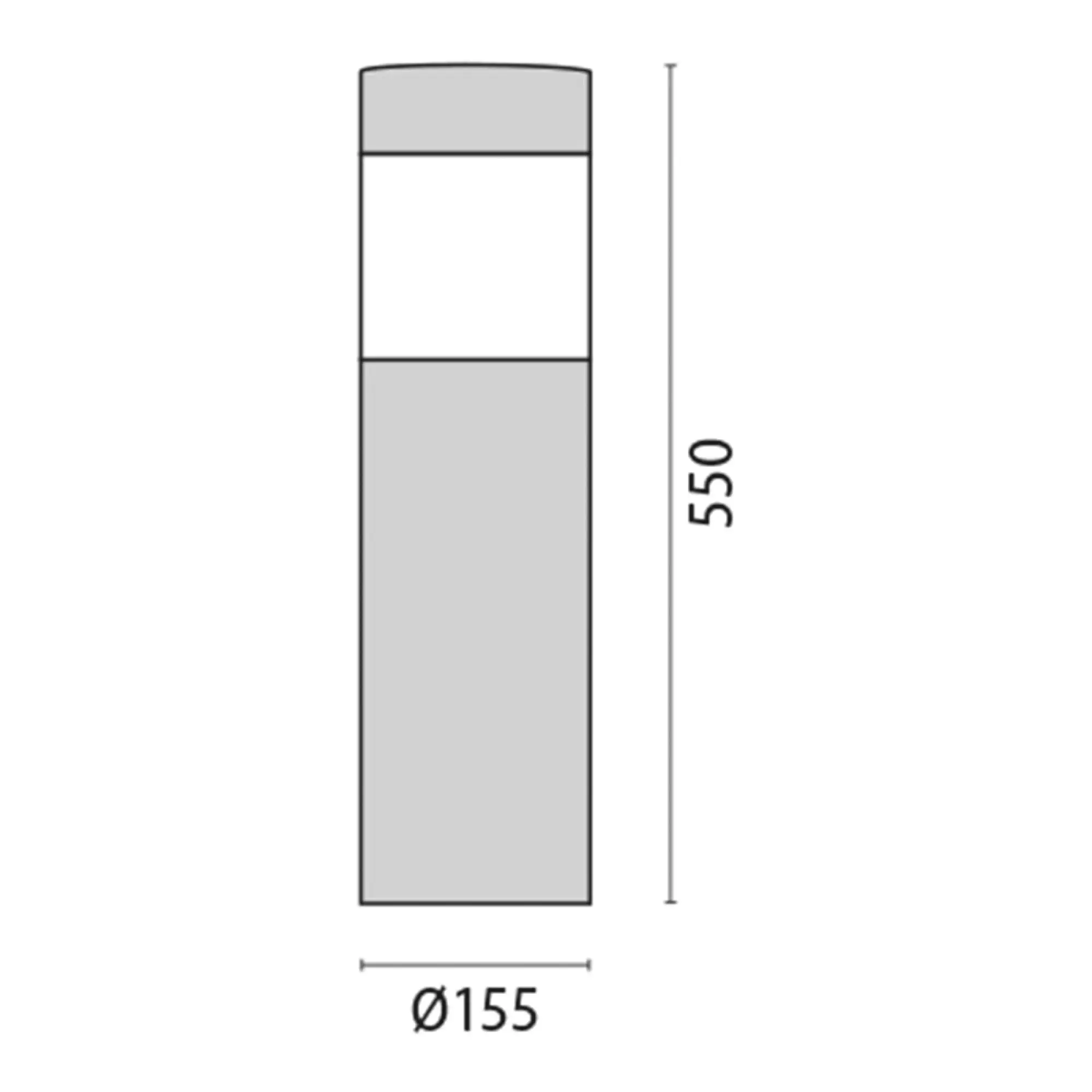 Performance iN Lighting 06060204 LED-Pollerleuchte 4000K 19W statisch runde extrabreite Streuoptik 06060204 (img_003)