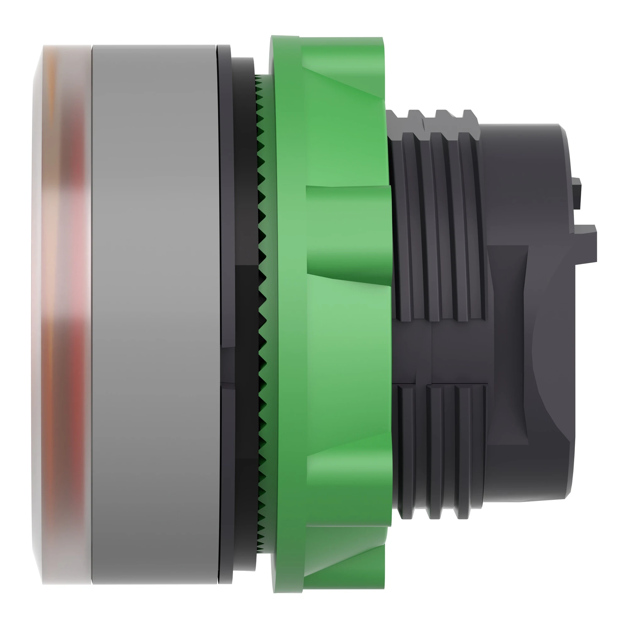 Schneider Electric ZB5AH083C0 Illuminated pushbutton, front element, Harmony XB5, plastic, 22mm, light gray, yellow, for universal LED, latching (img_007)