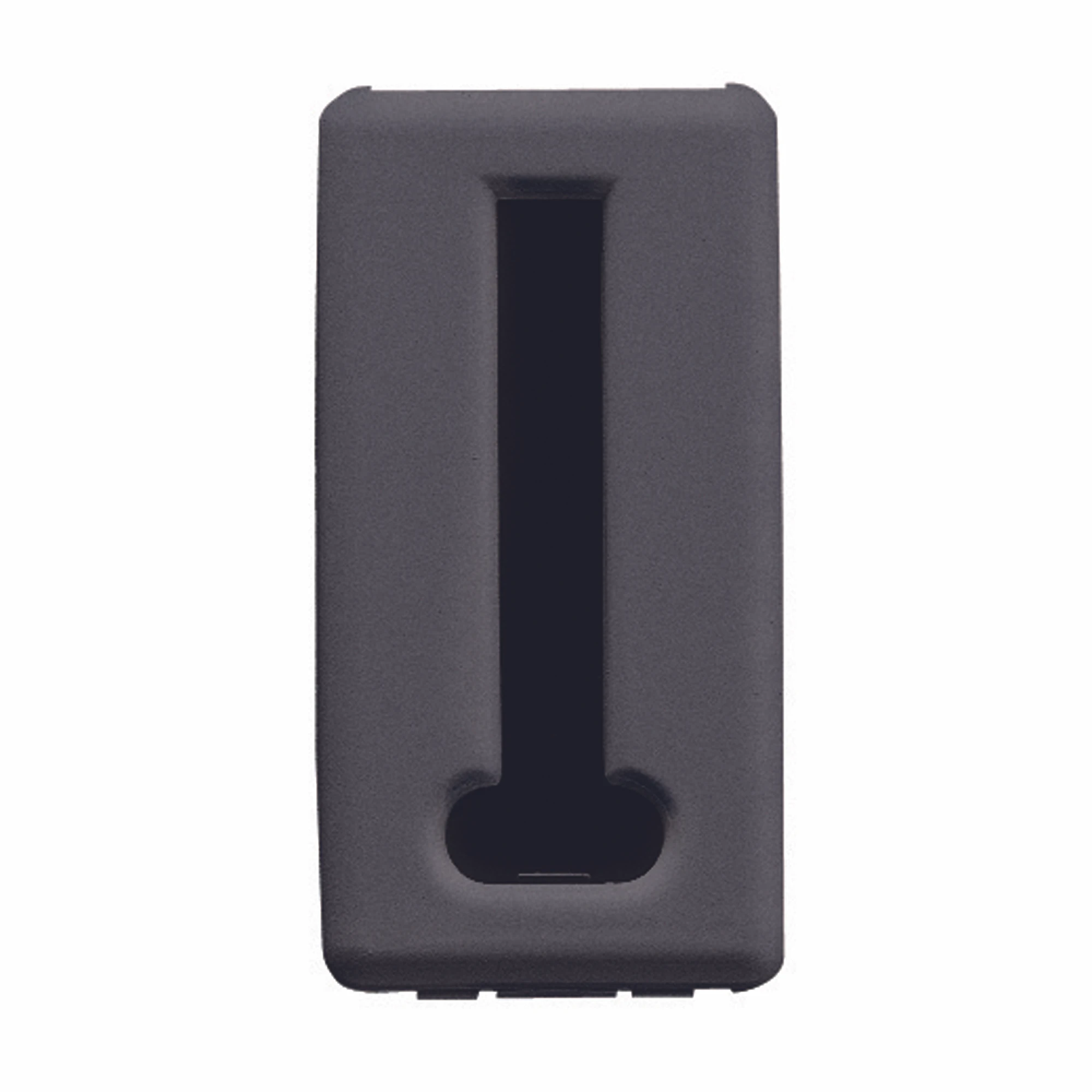 GEWISS GW21235 FRENCH STANDARD TELEPHONE SOCKET - 8 CONTACTS - SCREW-ON TERMINALS - 1 MODULE - SYSTEM BLACK (img_001)