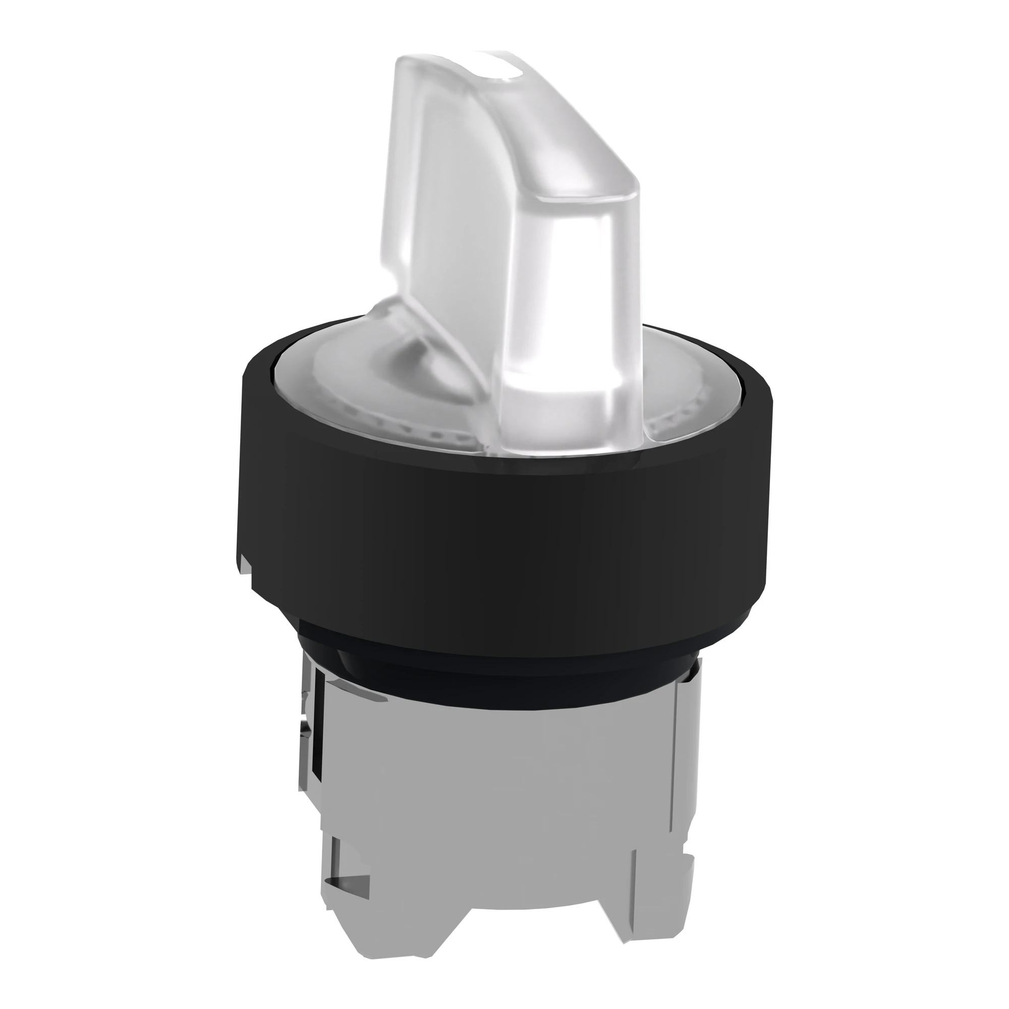Schneider Electric ZB4BK13137 Illuminated Selector Switch, Front Element, Harmony XB4, Black Metal, 22mm, White, for Universal LED, 3 Positions, Latching (img_005)
