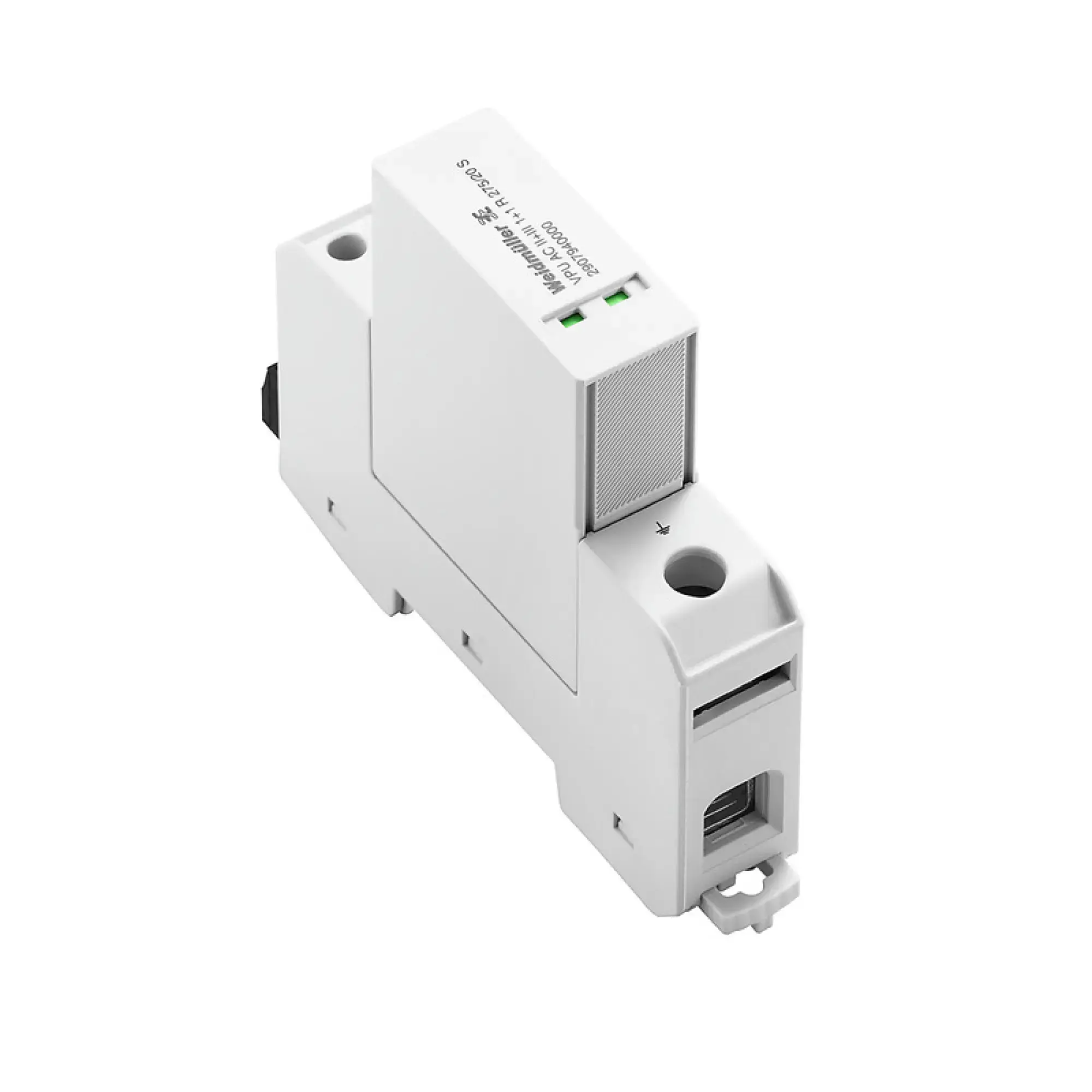 Weidmüller 2907940000 Surge voltage arrester (power supply systems), with remote contact, Type II, Type III, Low voltage network: Single-phase, TN, TT, IT with N, IT witho (img_001) Weidmüller 2907940000 Surge voltage arrester (power supply systems), with remote contact, Type II, Type III, Low voltage network: Single-phase, TN, TT, IT with N, IT witho (img_001)