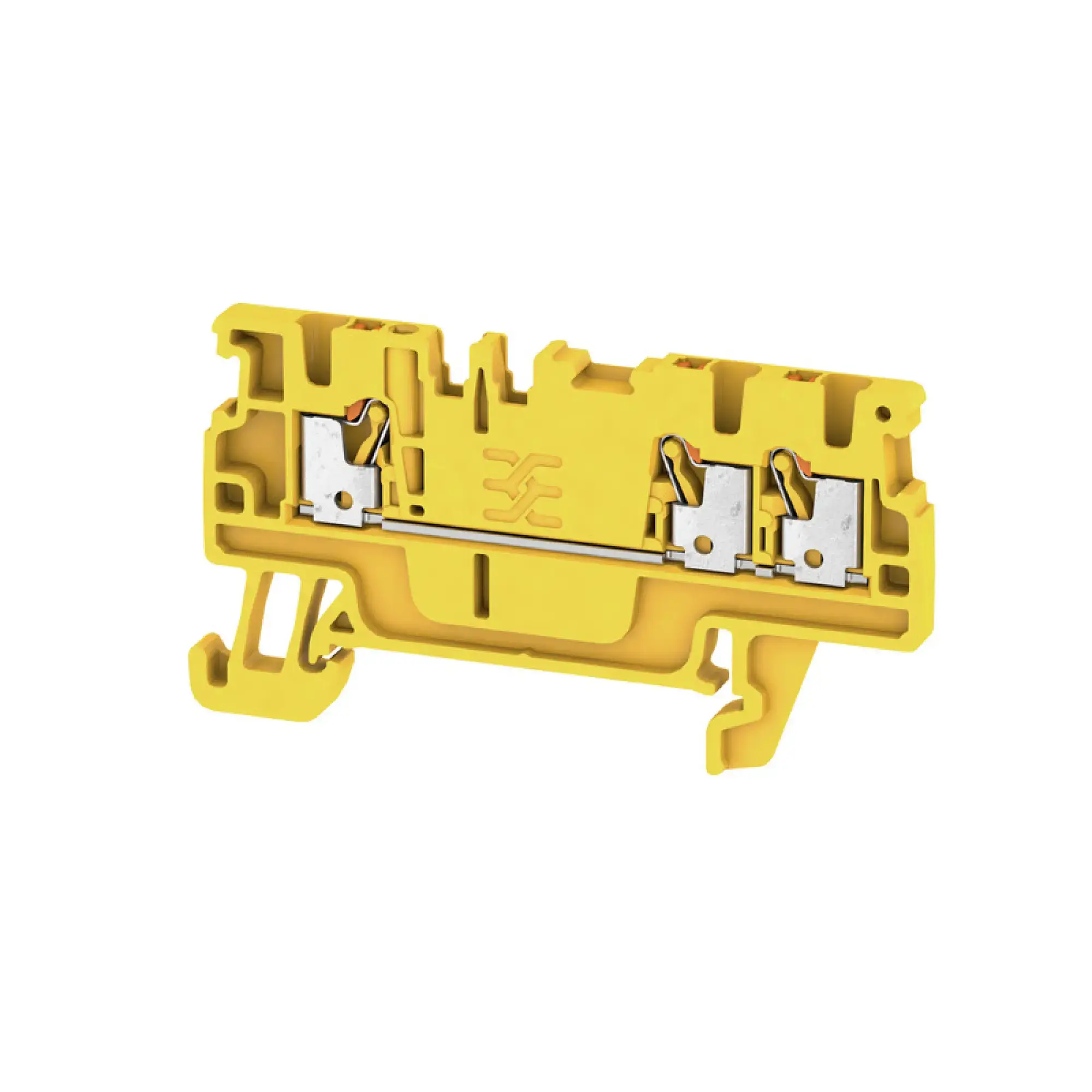 Weidmüller 2534520000 Feed-through terminal block, PUSH IN, yellow, 1.5 mm², 17.5 A, 500 V, Number of connections: 3 (img_001) Weidmüller 2534520000 Feed-through terminal block, PUSH IN, yellow, 1.5 mm², 17.5 A, 500 V, Number of connections: 3 (img_001)
