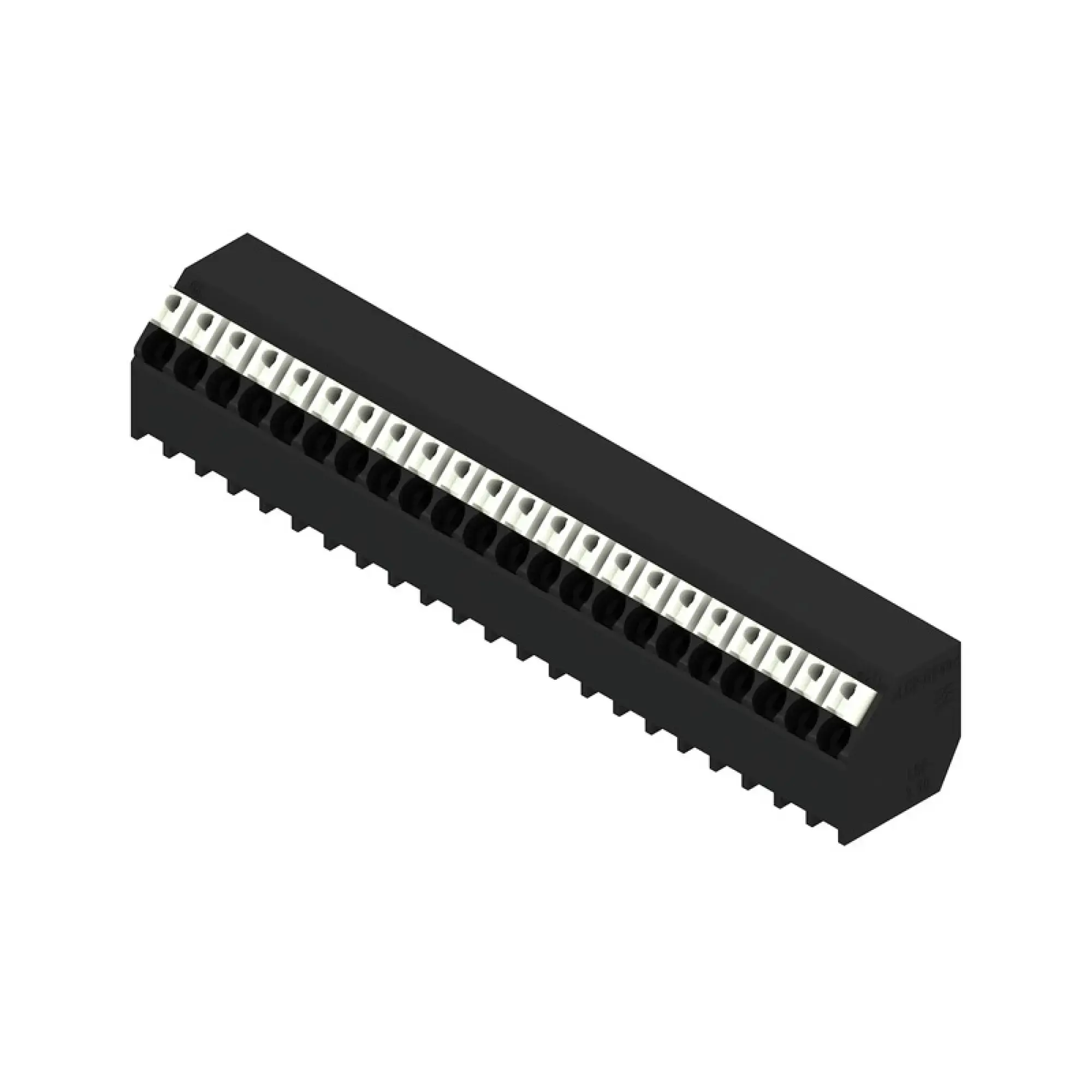 Weidmüller 1885380000 PCB terminal, 160 V, 17.5 A, Pitch in mm: 3.50, 1.5 mm², Number of poles: 22, PUSH IN with actuator, THT/THR solder connection, 135°, Tube (img_001) Weidmüller 1885380000 PCB terminal, 160 V, 17.5 A, Pitch in mm: 3.50, 1.5 mm², Number of poles: 22, PUSH IN with actuator, THT/THR solder connection, 135°, Tube (img_001)