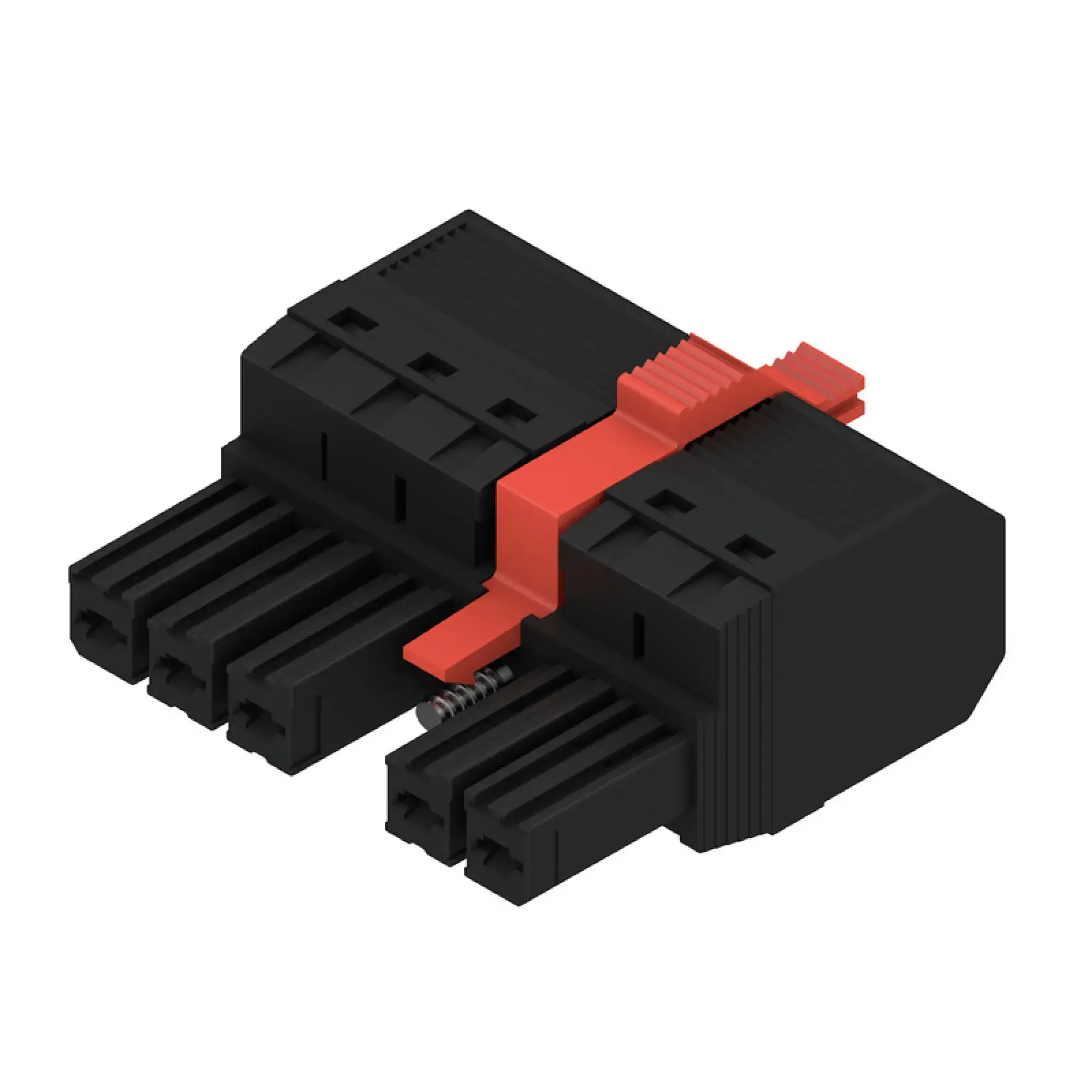 Weidmüller 1060680000 PCB connector (wire connection), 1000 V, 57 A, Pitch in mm: 7.62, 10 mm², Number of poles: 5, PUSH IN without actuator, Tension-clamp connection, Box (img_001)