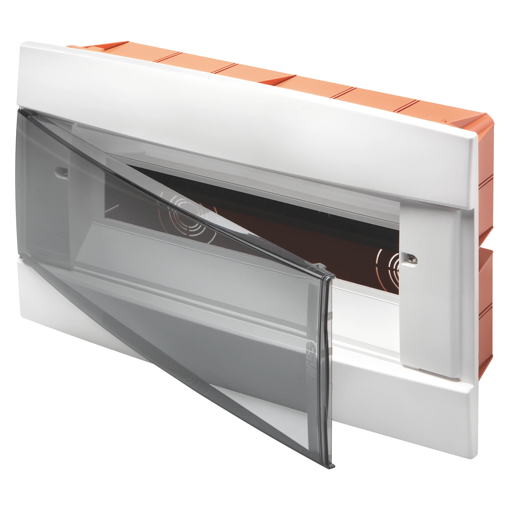 GEWISS GW40229TB DECORATIVE ENCLOSURE - FLUSH MOUNTING - PRE-ARRANGED FOR HOUSING TERMINAL BLOCKS - 330X218X25 - WHITE - 12+1 MODULES (img_001)