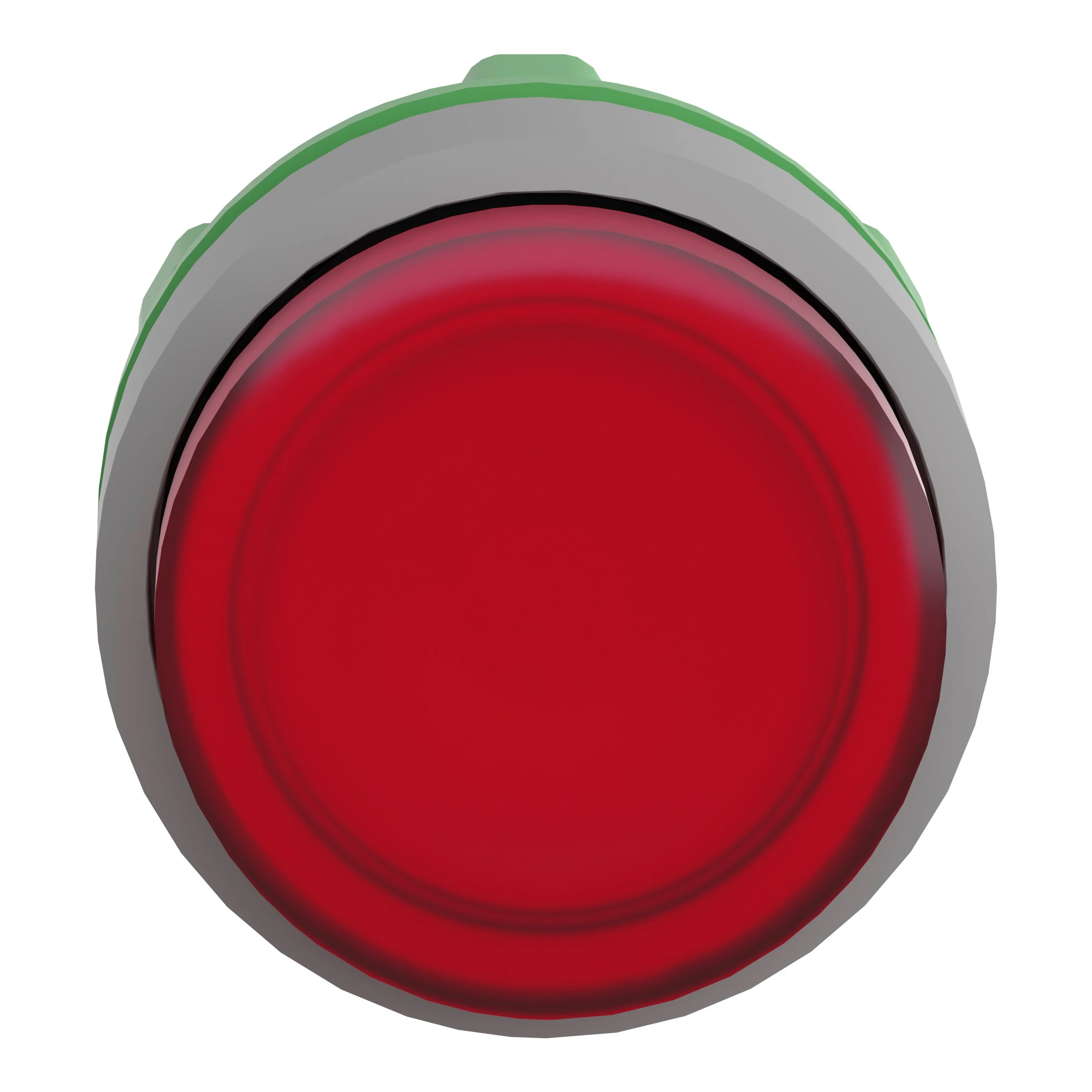 Schneider Electric ZB5AH43C0 Illuminated pushbutton, front element, Harmony XB5, plastic, 22mm, light grey, red, projecting, for universal LED, latching (img_007)