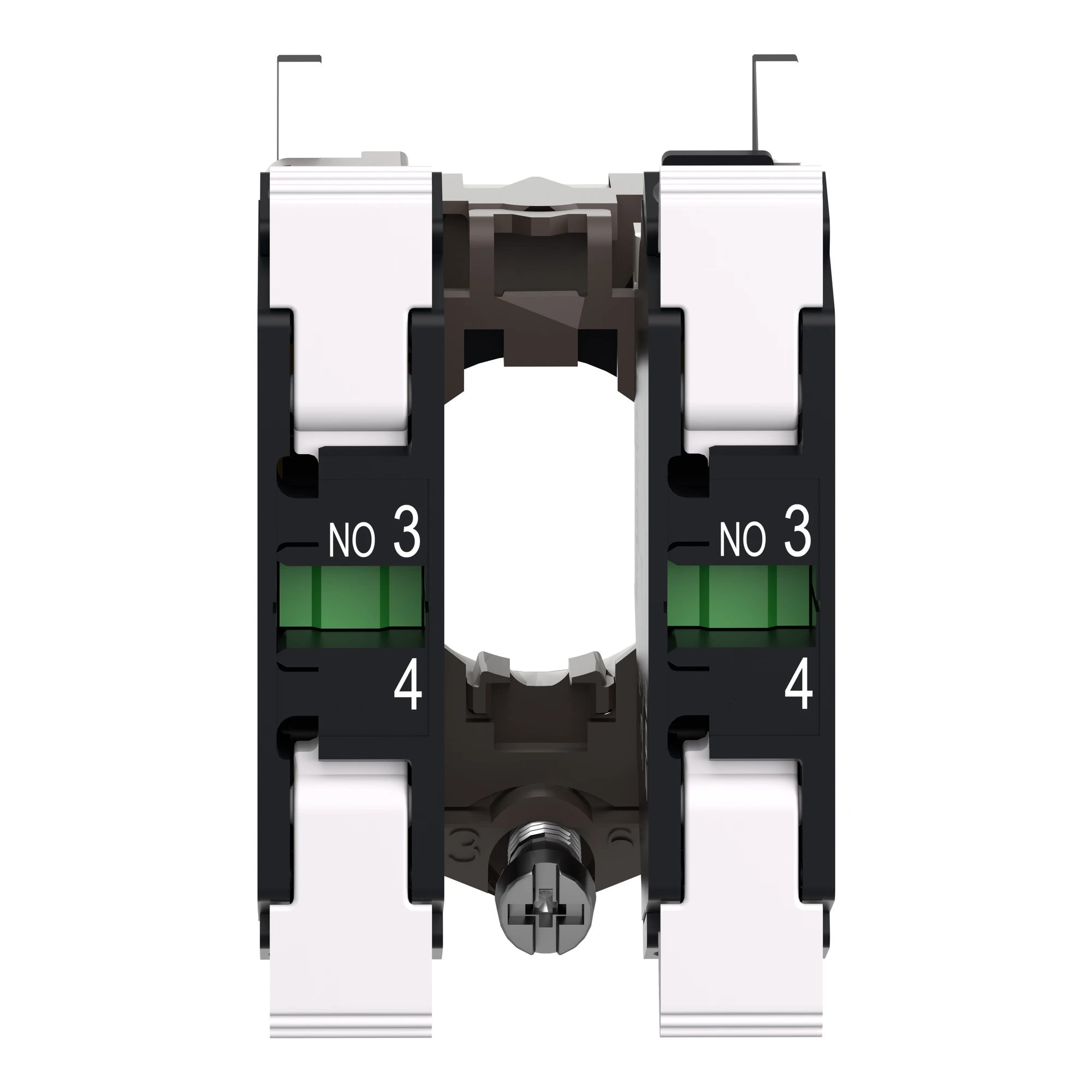 Schneider Electric ZB4BZ1035 Auxiliary contact block with mounting flange, Harmony XB4, metal, with mounting flange, 22mm, 30mm, 2S, Spring Clamp (img_002) Schneider Electric ZB4BZ1035 Auxiliary contact block with mounting flange, Harmony XB4, metal, with mounting flange, 22mm, 30mm, 2S, Spring Clamp (img_002)