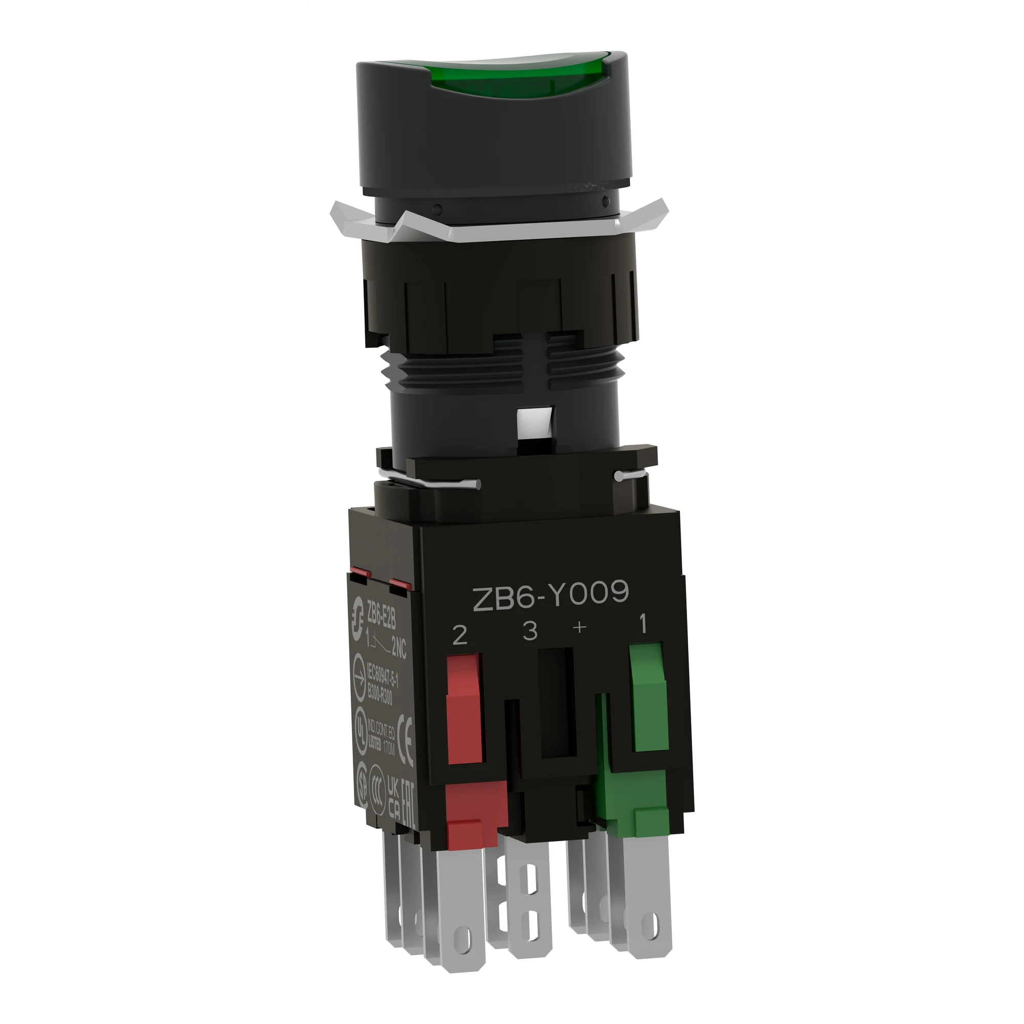 Schneider Electric XB6AW3B5B Illuminated pushbutton, green Ø 16, flat, without latching, 24 V, 1NO+1NC (img_004) Schneider Electric XB6AW3B5B Illuminated pushbutton, green Ø 16, flat, without latching, 24 V, 1NO+1NC (img_004)