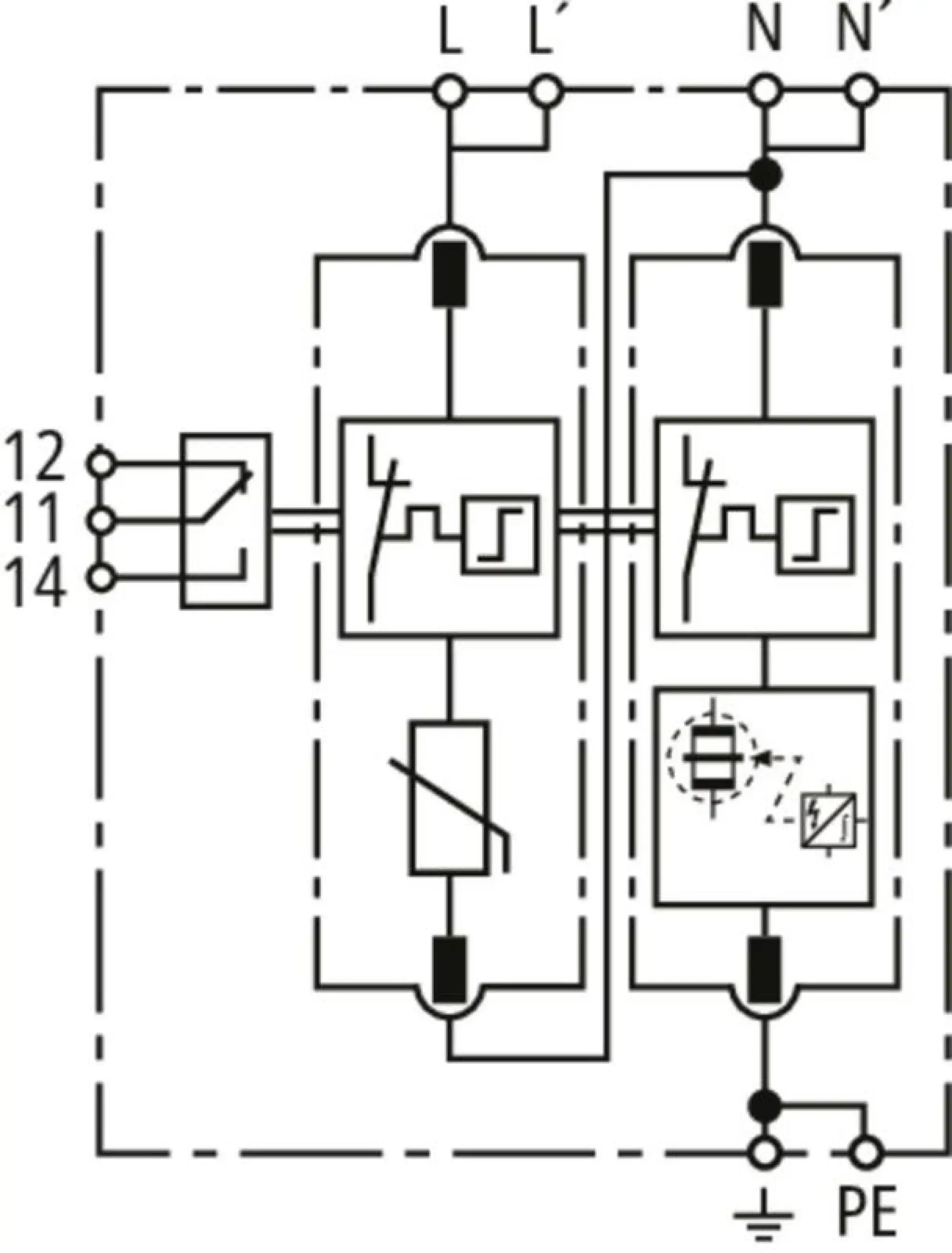 Dehn 943185 Ueberspannungsableiter Typ 2+3 DEHNguard MD 2-polig fuer TT- und TN-Systeme (img_003) Dehn 943185 Ueberspannungsableiter Typ 2+3 DEHNguard MD 2-polig fuer TT- und TN-Systeme (img_003)