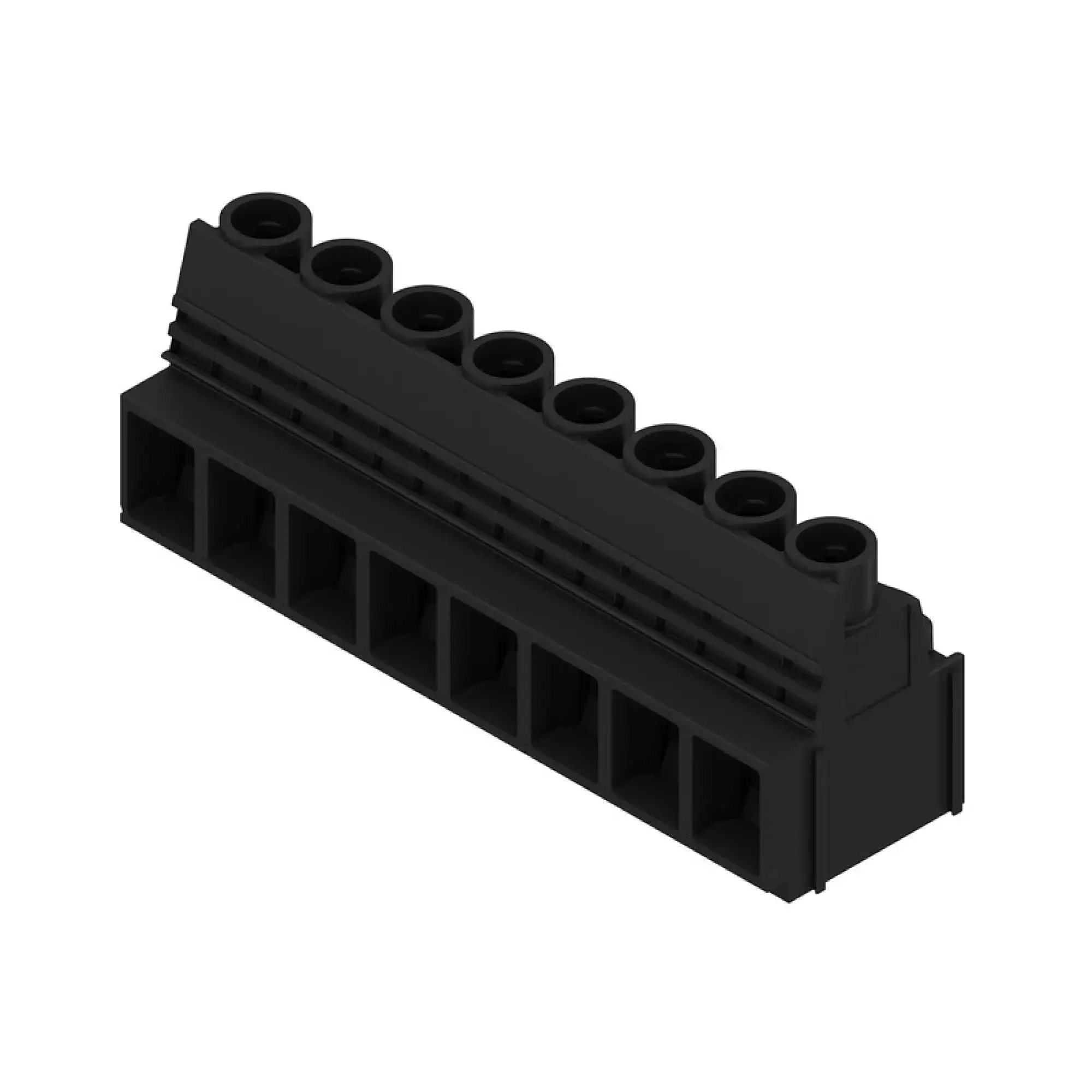 Weidmüller 1226350000 PCB terminal, 1000 V, 76 A, Pitch in mm: 10.16, 16 mm², Number of poles: 8, Clamping yoke connection, THT solder connection, 90°, Box (img_001)