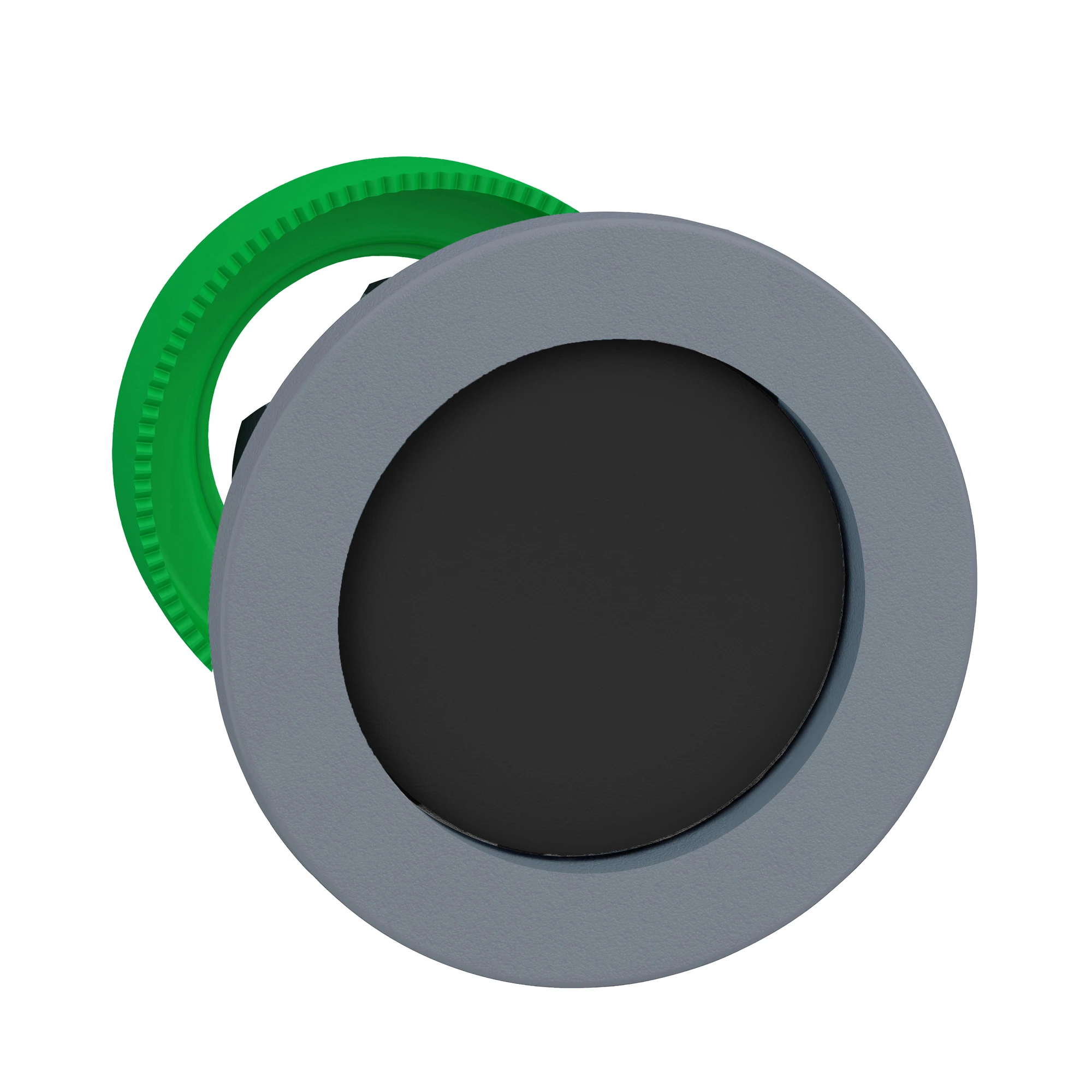Schneider Electric ZB5FA26C0 Pushbutton, front element, Harmony XB5F, plastic, 30mm, light grey, black, reset, unlabelled, momentary (img_001)