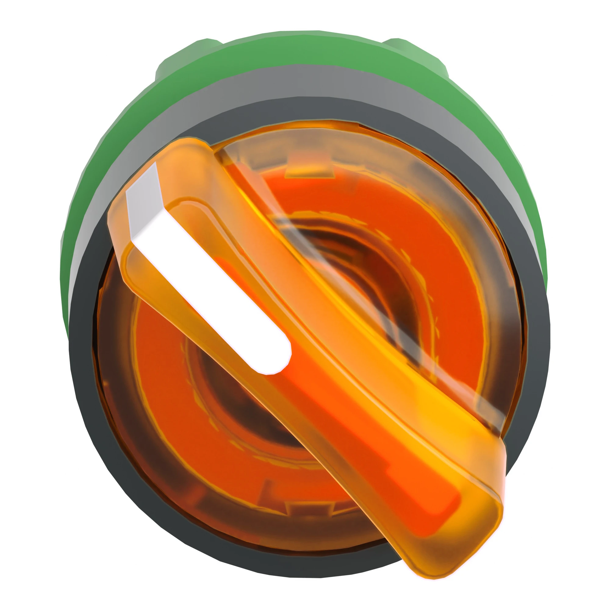 Schneider Electric ZB5AK1253 Illuminated Selector Switch, Front Element, Harmony XB5, Plastic, 22mm Orange, for Universal LED, 2 Positions, Latching (img_006)