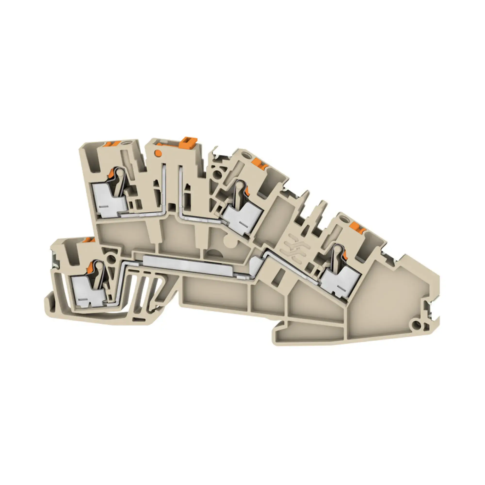 Weidmüller 2782660000 Multi level installation terminal block, PUSH IN, dark beige, 2.5 mm², 24 A, 400 V, Number of connections: 4, Number of levels: 2, TS 35, V-0, Wemid (img_001) Weidmüller 2782660000 Multi level installation terminal block, PUSH IN, dark beige, 2.5 mm², 24 A, 400 V, Number of connections: 4, Number of levels: 2, TS 35, V-0, Wemid (img_001)