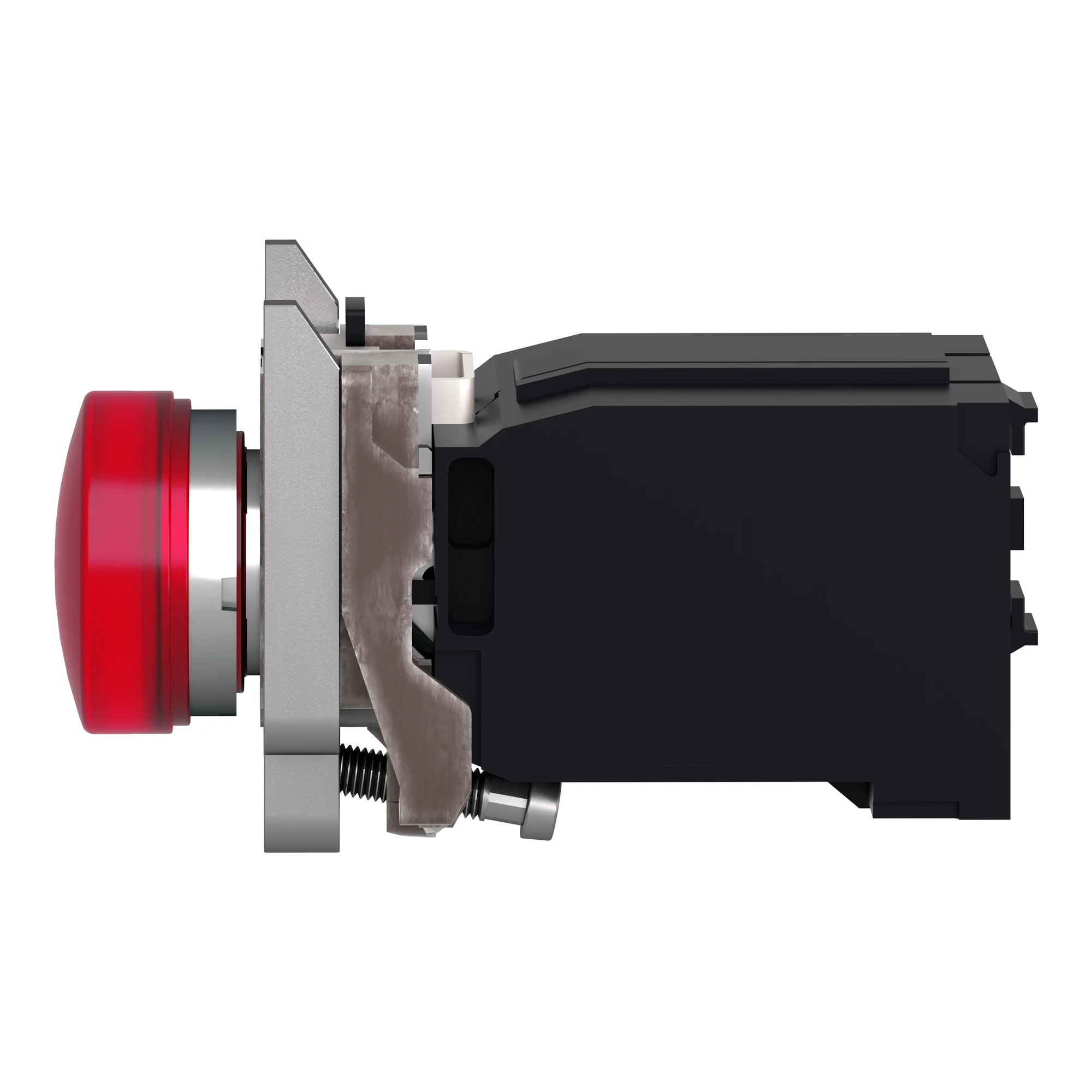 Schneider Electric XB4BV5B4 Pilot light, Harmony XB4, metal, 22mm, red, with transformer, incandescent bulb BA9s, smooth dome, screw terminal, 400V (img_004)