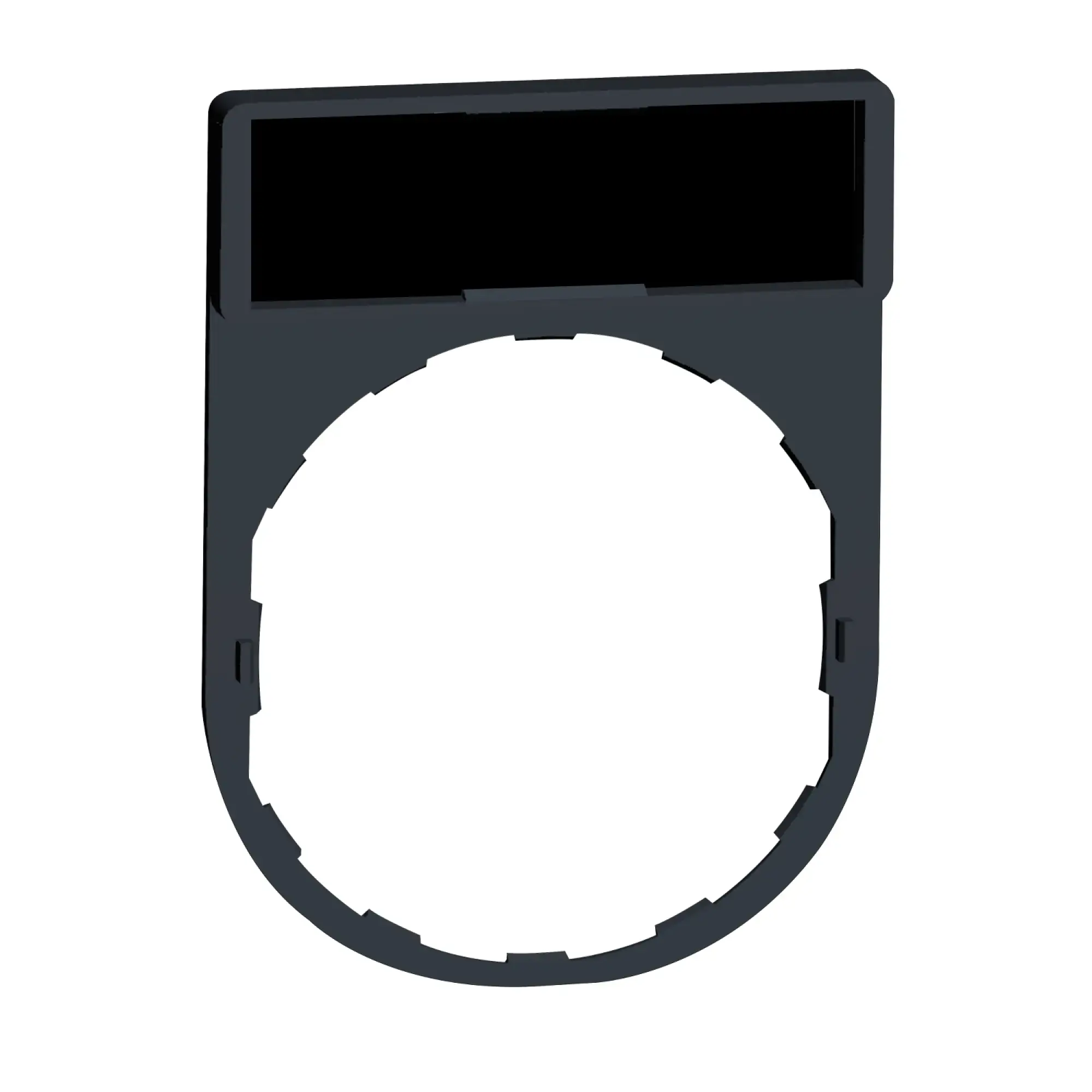 Schneider Electric ZBYF2CUST01 Label holder, plastic, for Harmony 30mm XB4F/XB5F, custom via configurator (img_002)