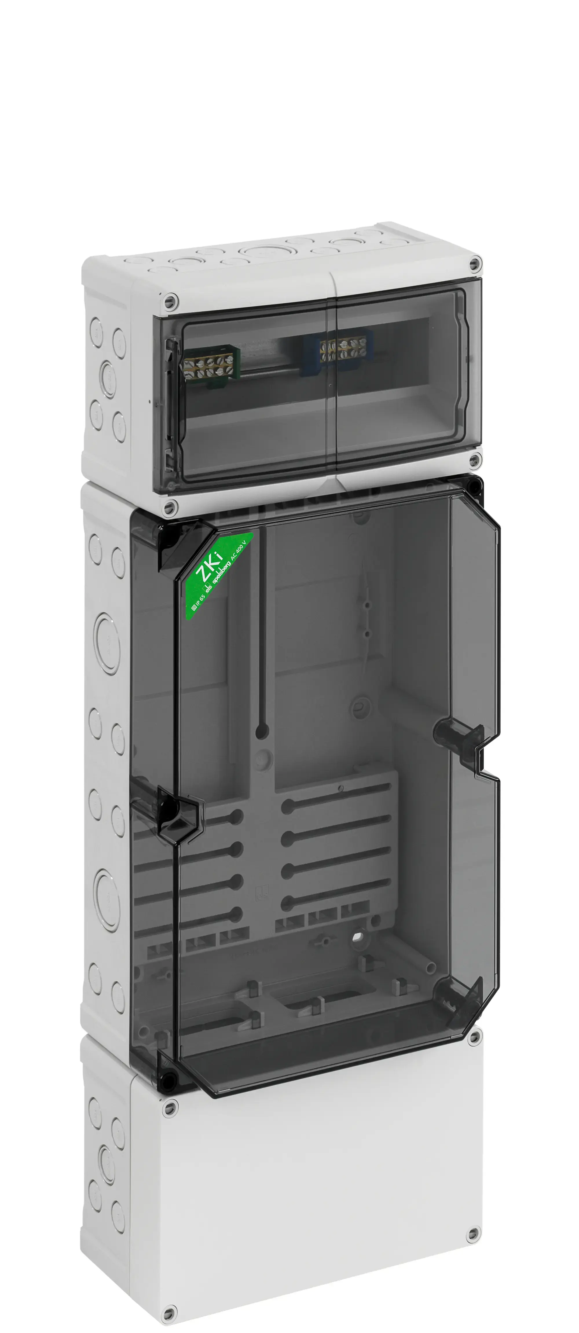 Spelsberg 74911501 Meter housing, Type of protection IP54/IP65 , Impact strength IK08, Protection class II, Rated voltage 400V AC, Halogen free (img_001)