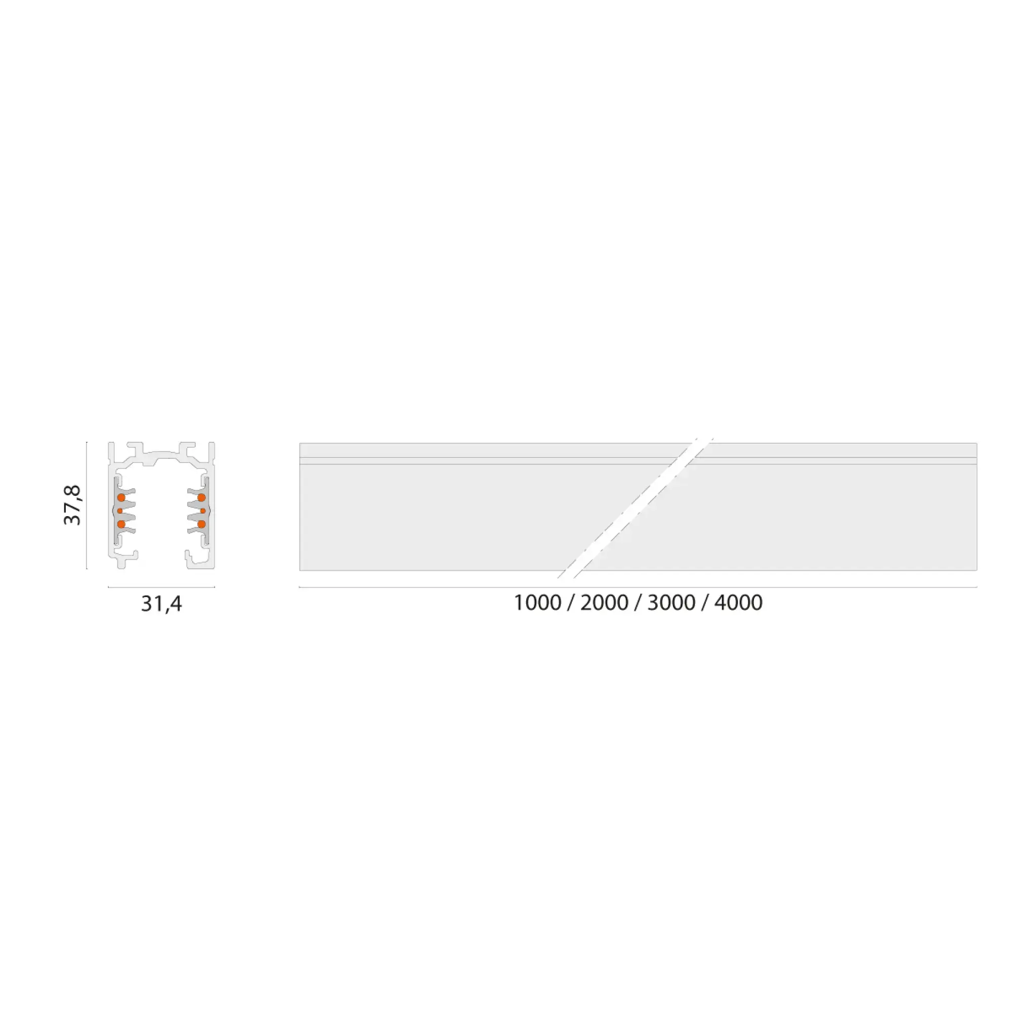 Performance iN Lighting 310889 3-Phasen-Stromschiene Aufbau 3000mm 310889 (img_003) Performance iN Lighting 310889 3-Phasen-Stromschiene Aufbau 3000mm 310889 (img_003)