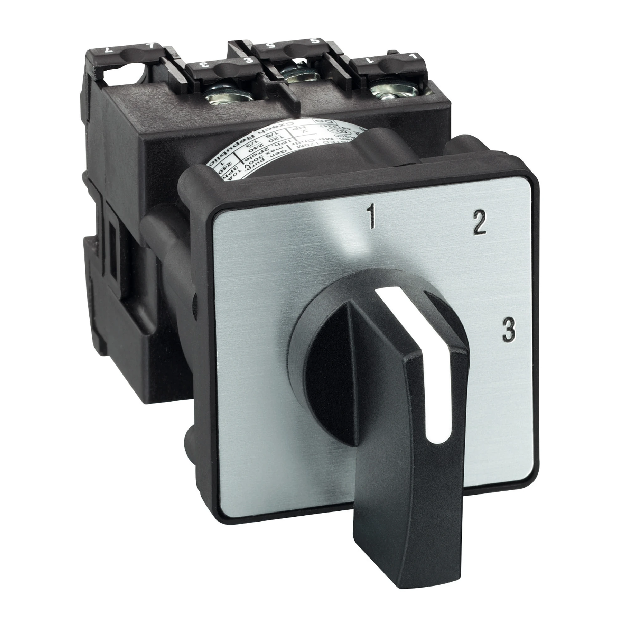 Schneider Electric K1C003NLH Rotary switch, 1p, 45°, 12A, screw connection (img_001) Schneider Electric K1C003NLH Rotary switch, 1p, 45°, 12A, screw connection (img_001)