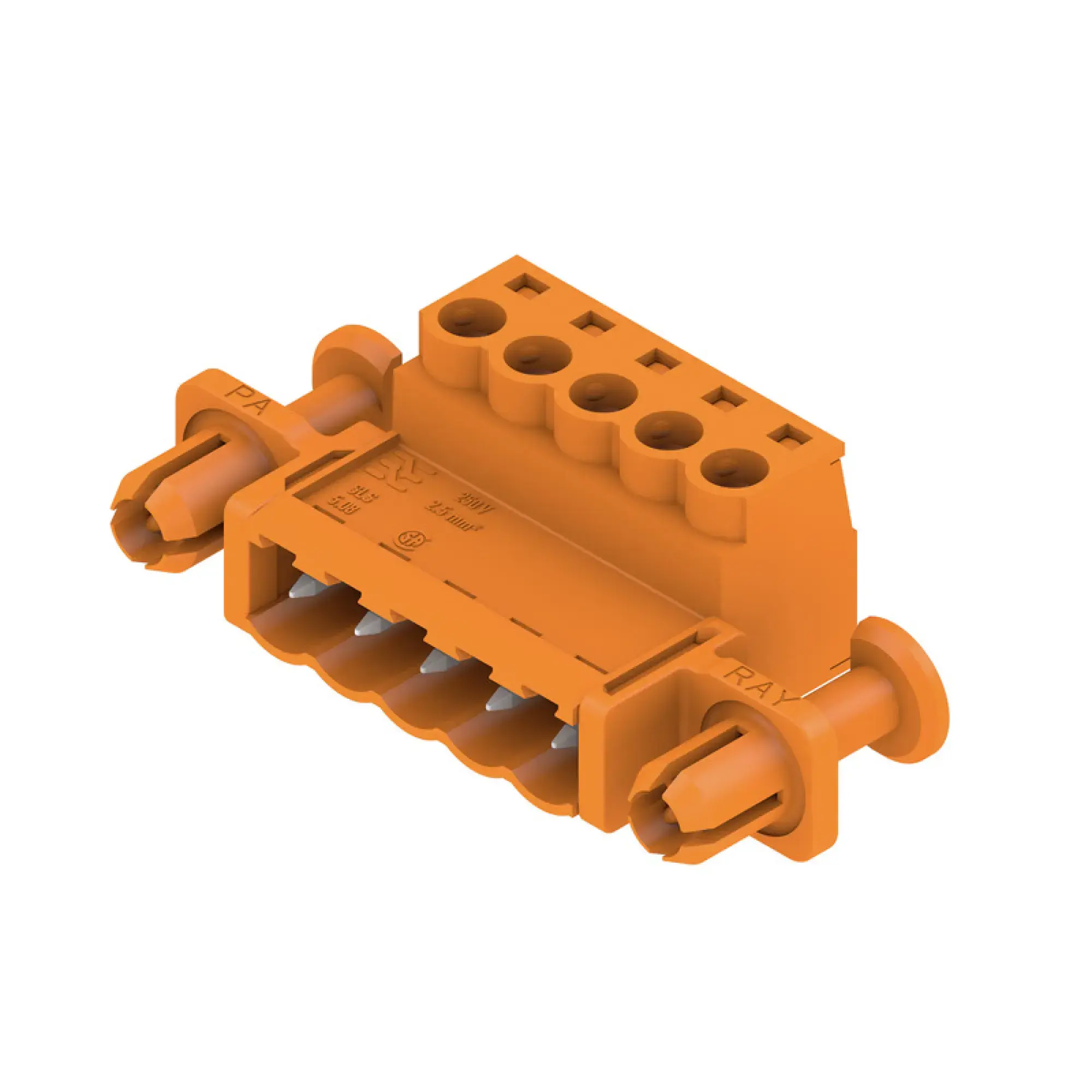 Weidmüller 1353500000 PCB connector (wire connection), 320 V, 21.5 A, Pitch in mm: 5.08, 3.31 mm², Number of poles: 5, Clamping yoke connection, Box (img_001)