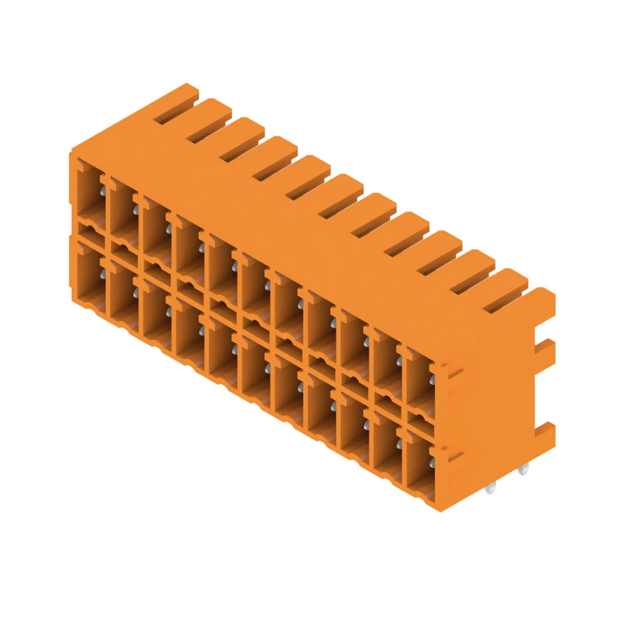 Weidmüller 1040520000 PCB connector (board connection), 160 V, 17.5 A, Pitch in mm: 3.81, Number of poles: 22, THT solder connection, Box (img_001)