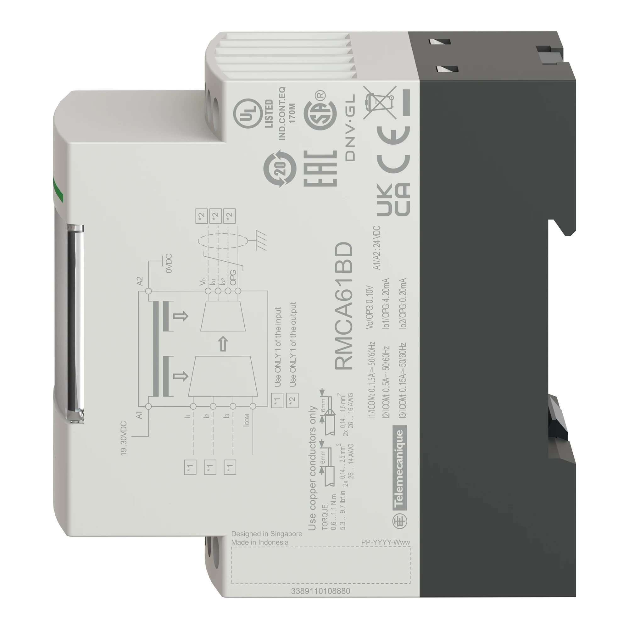 Schneider Electric RMCA61BD Transducer U/I, 0-1.5 A/0-5 A/0-15 A, 0-10 V/0-20 mA/4-20 mA (img_006) Schneider Electric RMCA61BD Transducer U/I, 0-1.5 A/0-5 A/0-15 A, 0-10 V/0-20 mA/4-20 mA (img_006)