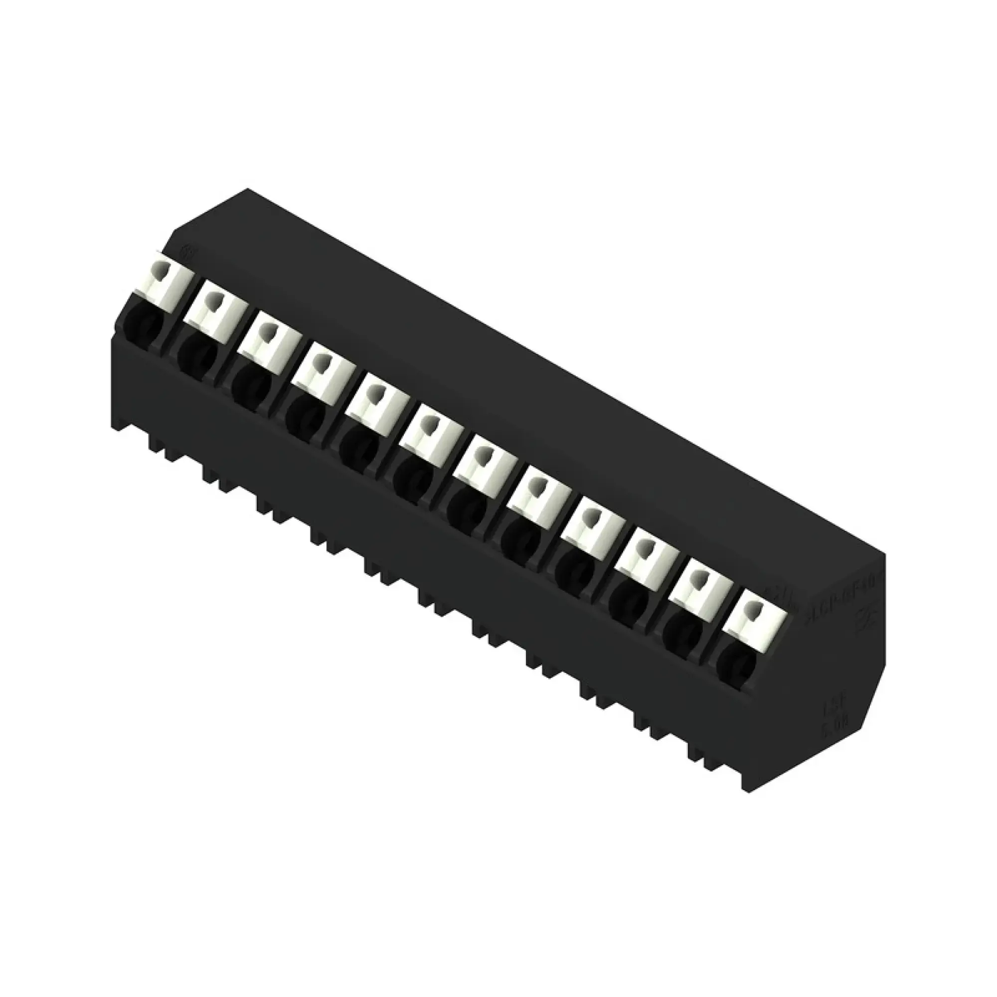 Weidmüller 1884830000 PCB terminal, 320 V, 17.5 A, Pitch in mm: 5.08, 1.5 mm², Number of poles: 12, PUSH IN with actuator, THT/THR solder connection, 135°, Tube (img_001)