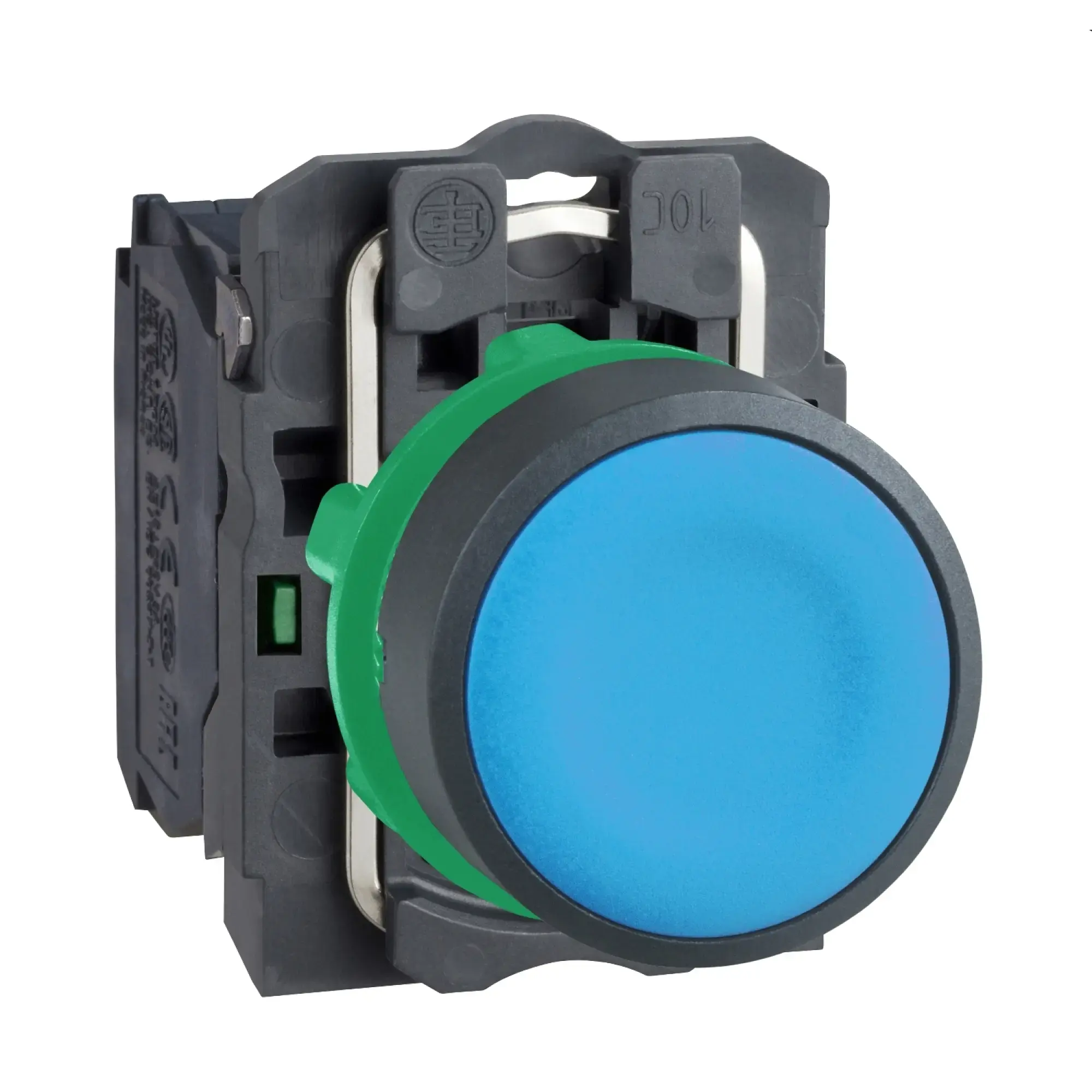Schneider Electric XB5AA61 Pushbutton, Harmony XB5, plastic, blue, unmarked, 22mm, momentary, 1NO (img_004)