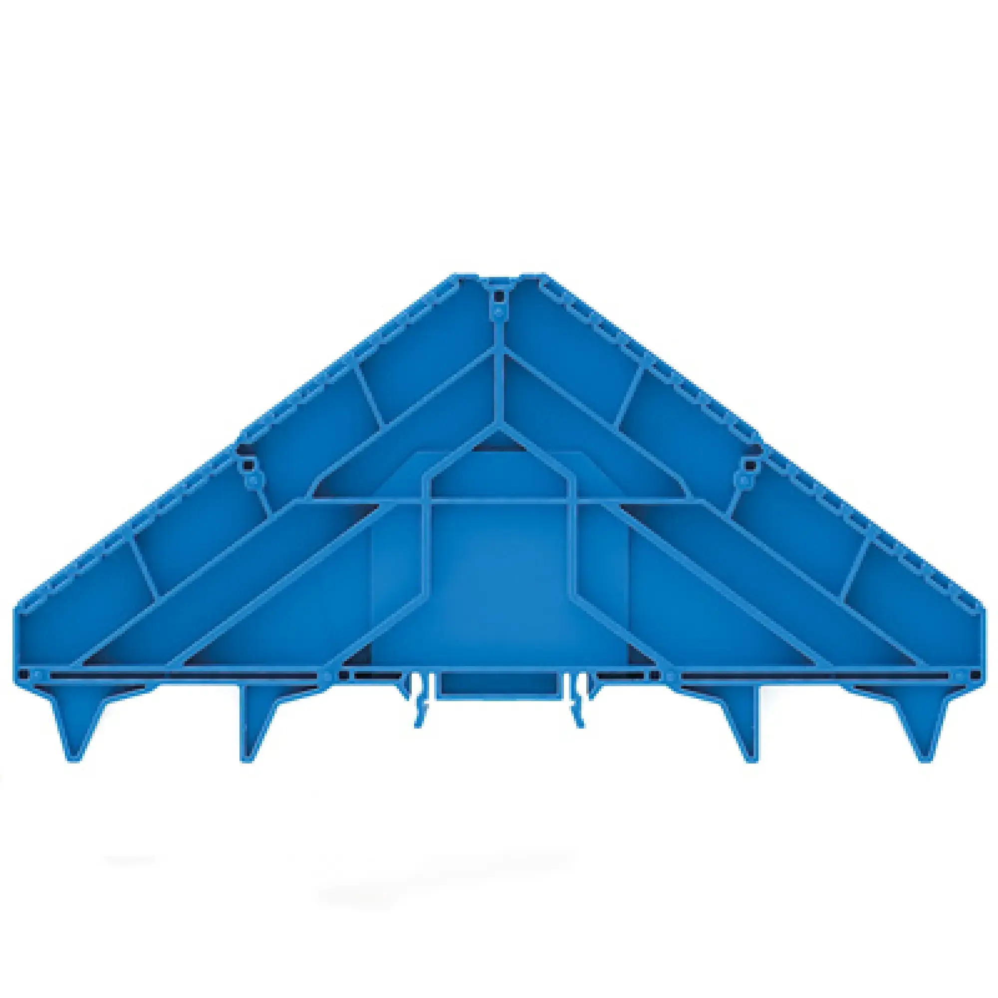 Weidmüller 1267930000 Marker holder (terminal), P-series, Number of levels: 16, TS 35 x 15, blue (img_001)