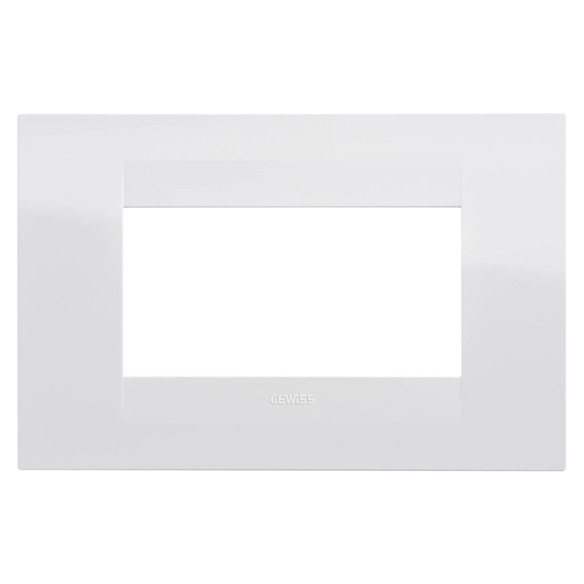 GEWISS GW16404TB GEO PLATE - IN TECHNOPOLYMER - 4 MODULES - WHITE - CHORUSMART (img_001)