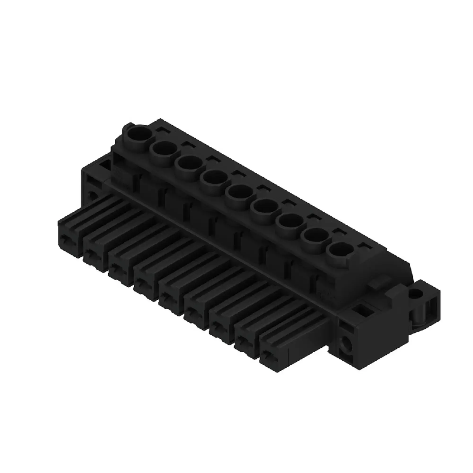 Weidmüller 1929810000 PCB connector (wire connection), 1000 V, 57 A, Pitch in mm: 7.62, 10 mm², Number of poles: 9, Clamping yoke connection, Box (img_001)