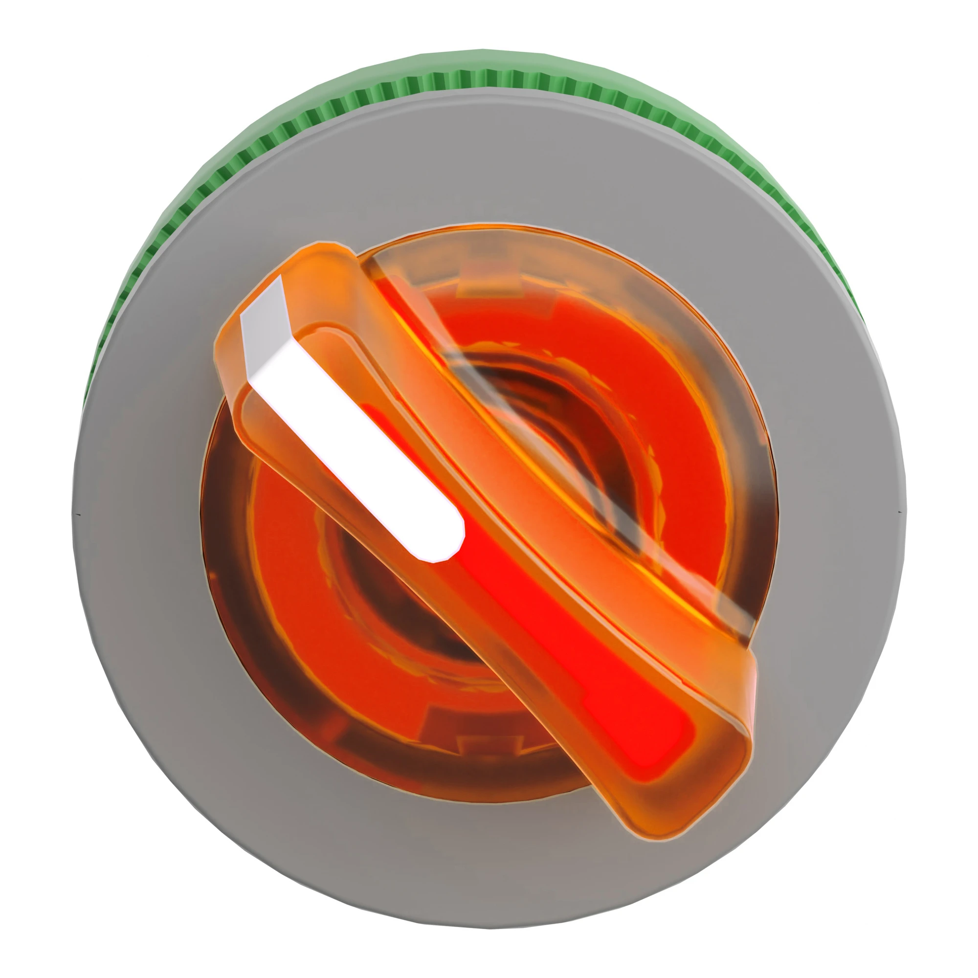 Schneider Electric ZB5FK1253C0 Illuminated Selector Switch, Front Element, Harmony XB5F, Plastic, 30mm, Orange, for Universal LED, 2 Positions, Latching (img_003)