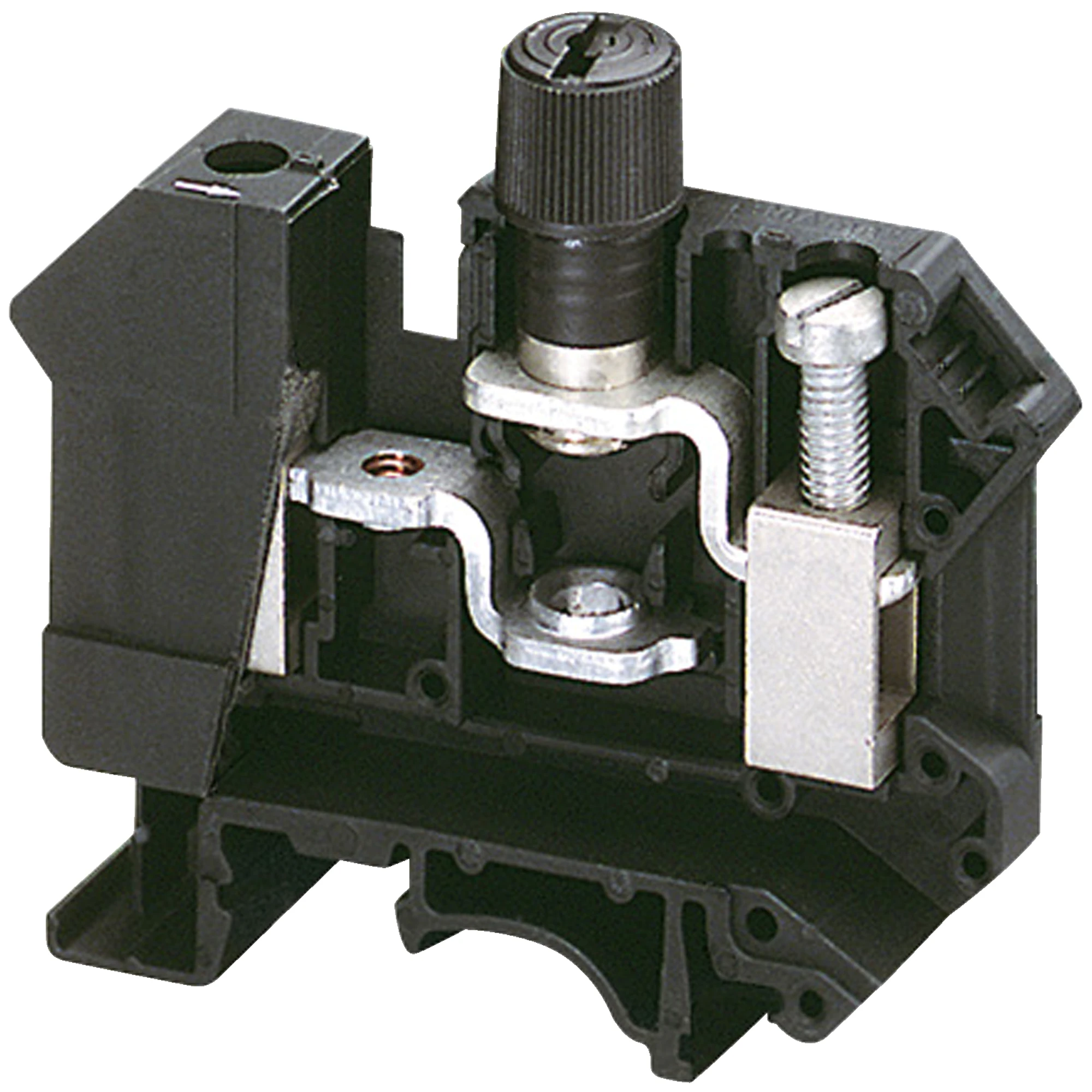 Schneider Electric NSYTRV162SF Linergy Terminal Block with Fixed Support, 16mm2, 10A, 1 Level, 1x1, Screw, Black (img_001) Schneider Electric NSYTRV162SF Linergy Terminal Block with Fixed Support, 16mm2, 10A, 1 Level, 1x1, Screw, Black (img_001)