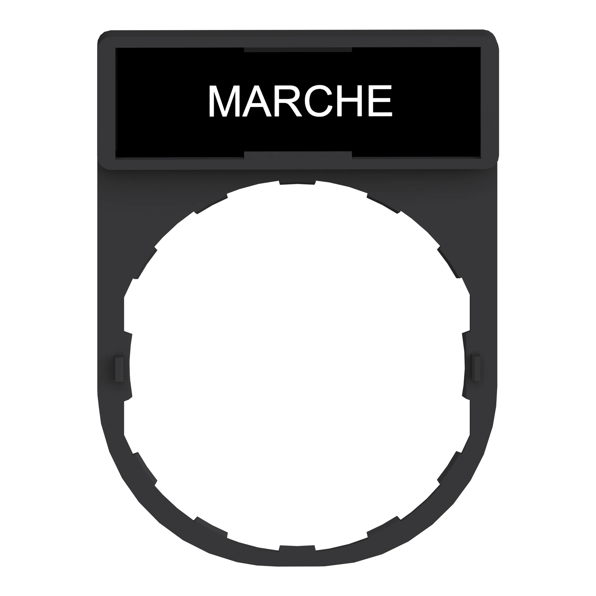 Schneider Electric ZBY2103 Label holder 30x40mm, for Ø 22 devices, w. sign MARCHE (img_004) Schneider Electric ZBY2103 Label holder 30x40mm, for Ø 22 devices, w. sign MARCHE (img_004)