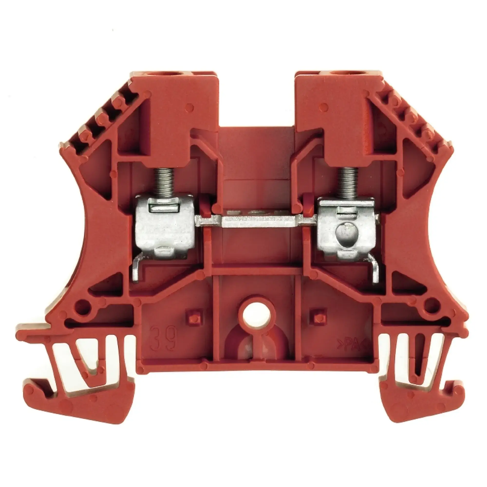Weidmüller 1020140000 Feed-through terminal block, Screw connection, red, 4 mm², 32 A, 800 V, Number of connections: 2 (img_001)