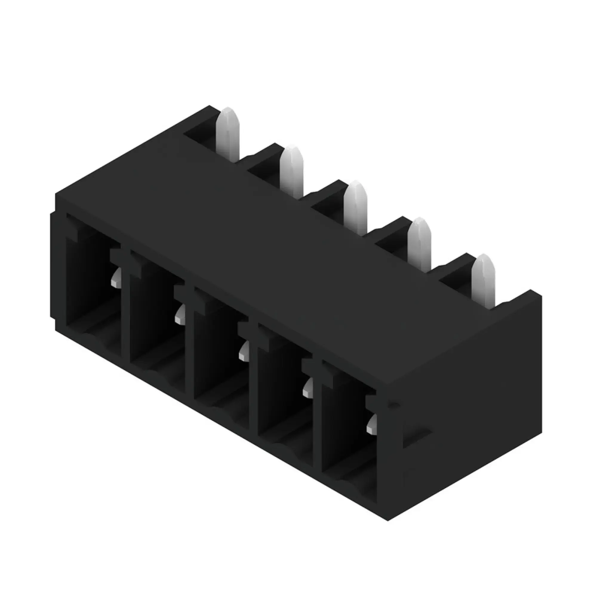 Weidmüller 1036860000 PCB connector (board connection), 160 V, 17.5 A, Pitch in mm: 3.81, Number of poles: 5, THT/THR solder connection, Box (img_001)