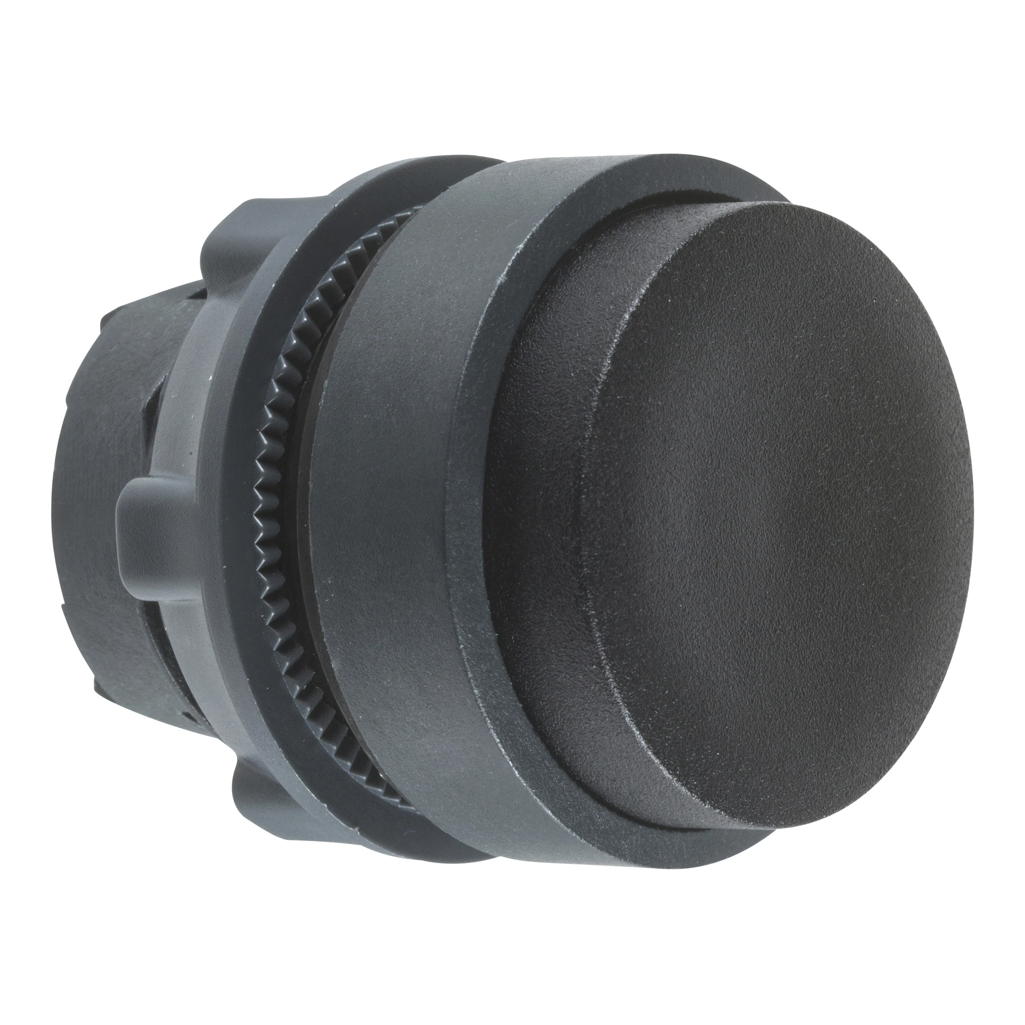 Schneider Electric ZB5AH2 Push-button, Front Element, Harmony XB5, Plastic, 22mm, Black, Unlabeled, Projecting, Latching (img_001)