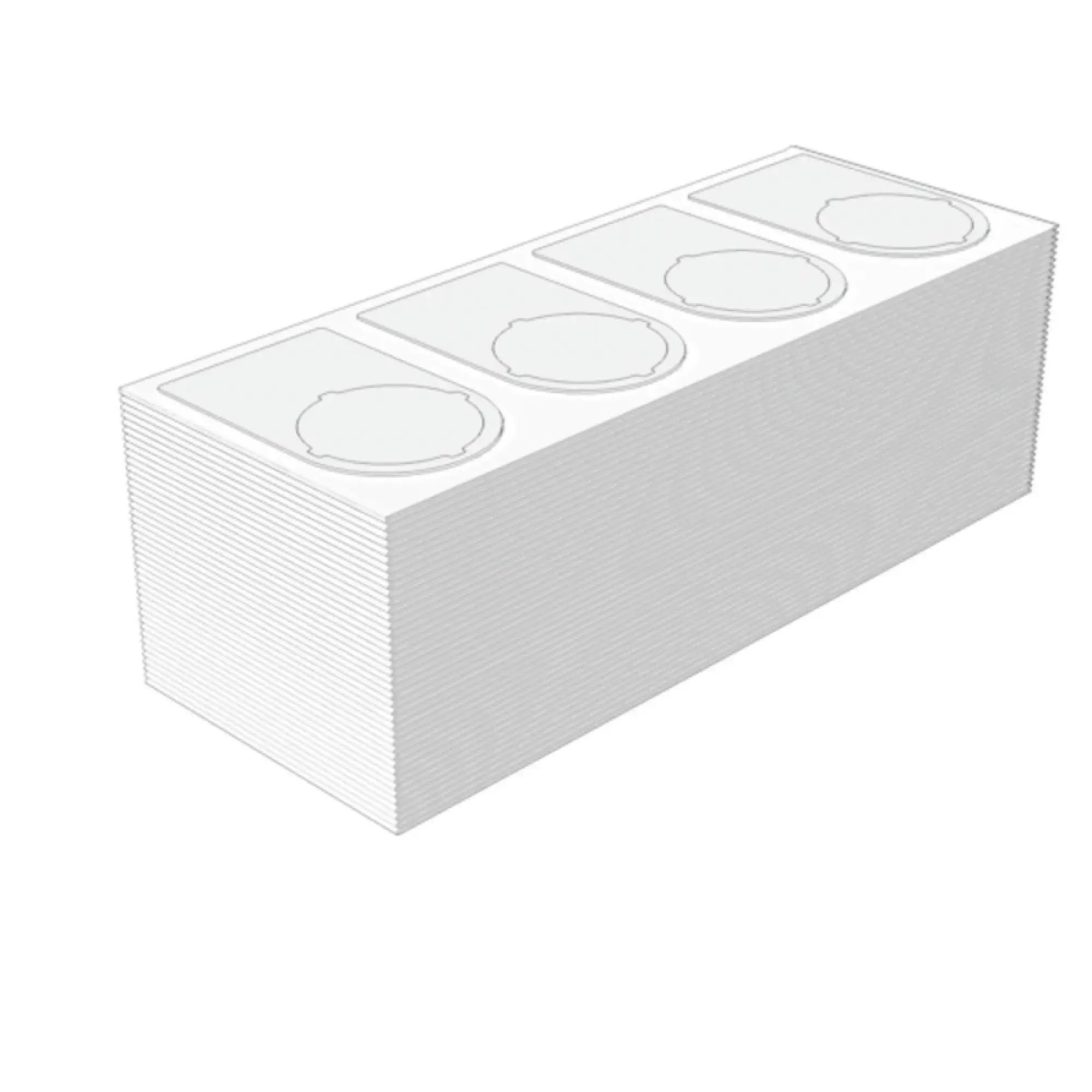 Weidmüller 2621190000 Device marking, Width: 36 mm, Polyester, white, Operating temperature range: -30...80 °C (img_001)