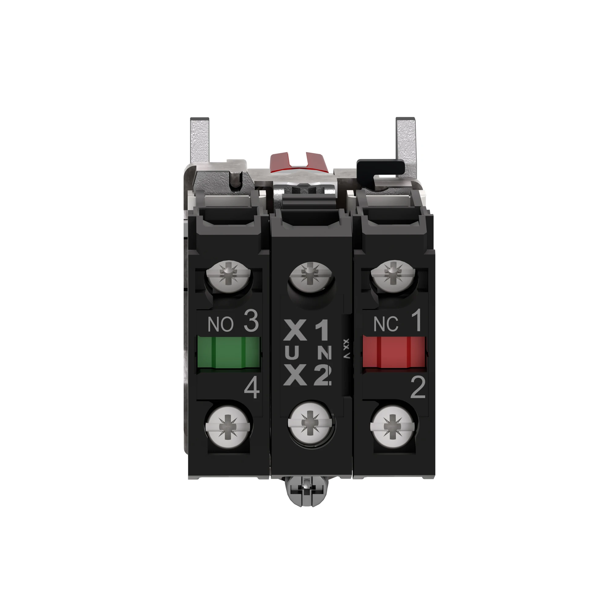 Schneider Electric XB4BK134B5 Illuminated selector switch, Harmony XB4, Metal, 22mm, red, universal LED, 3 positions, 1NC+1NO, 24V ACDC (img_002) Schneider Electric XB4BK134B5 Illuminated selector switch, Harmony XB4, Metal, 22mm, red, universal LED, 3 positions, 1NC+1NO, 24V ACDC (img_002)